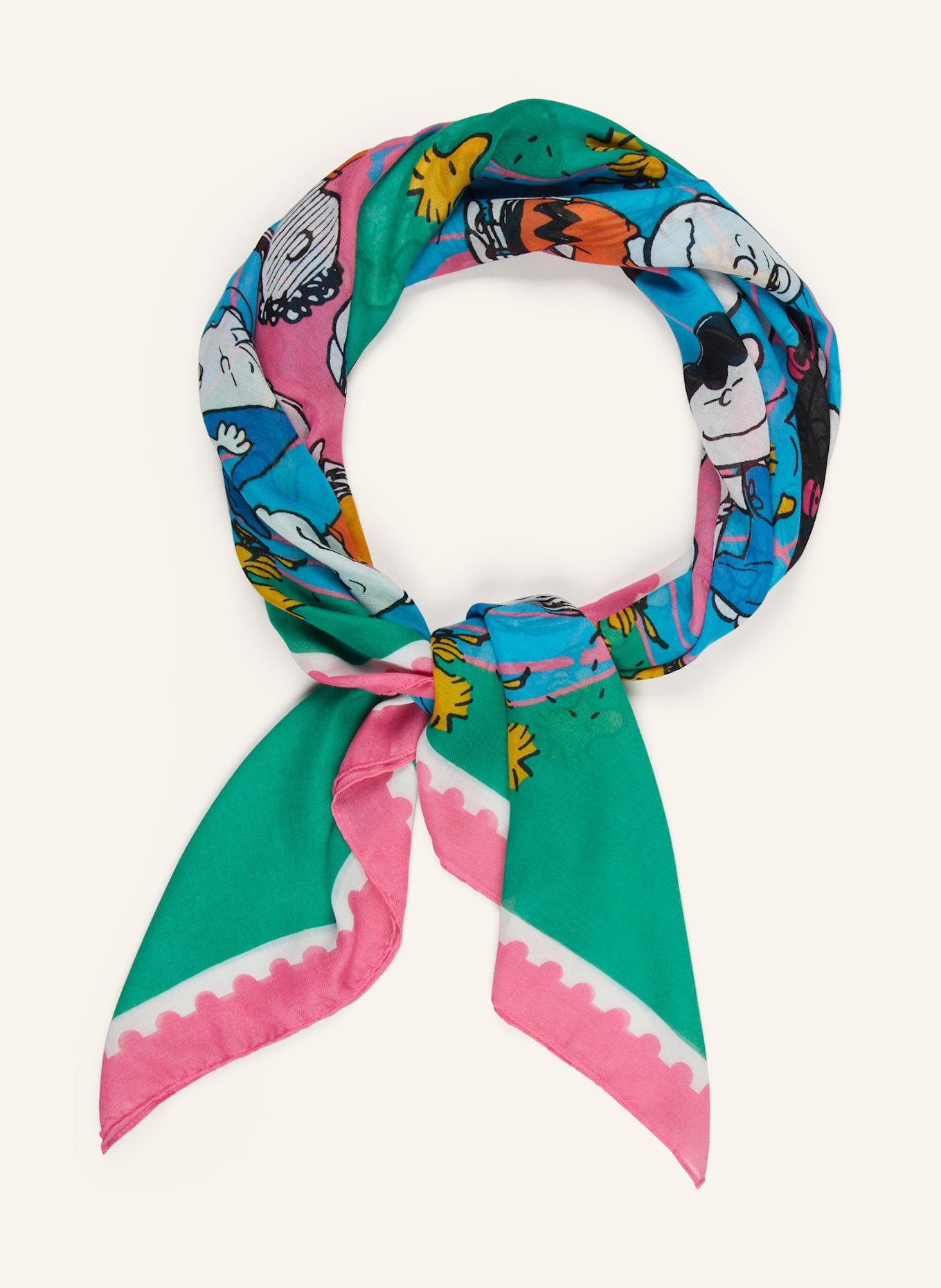 CODELLO Tuch: GRÜN / PINK / BLAU