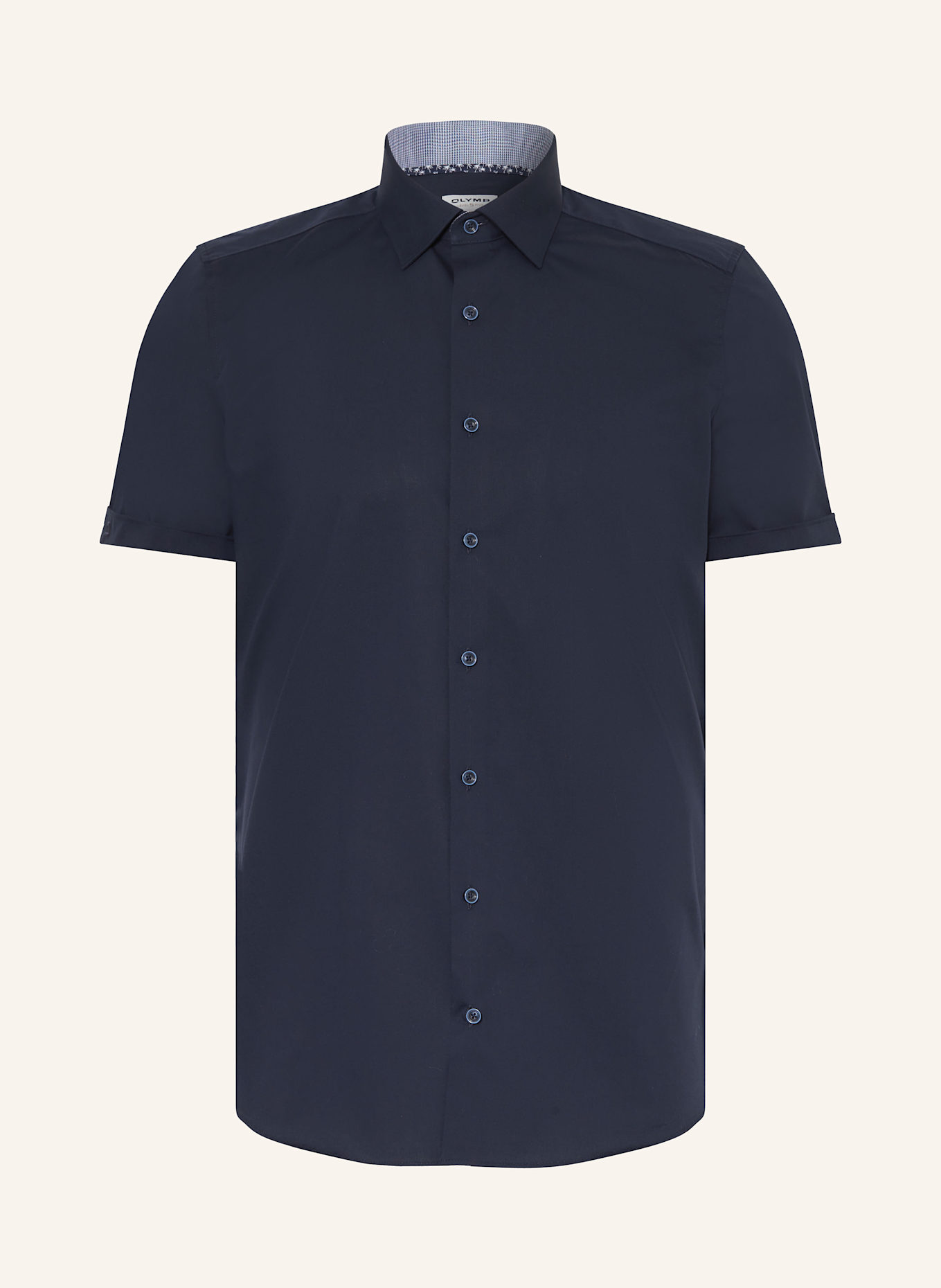OLYMP Kurzarm-Hemd Level Five body fit: DUNKELBLAU