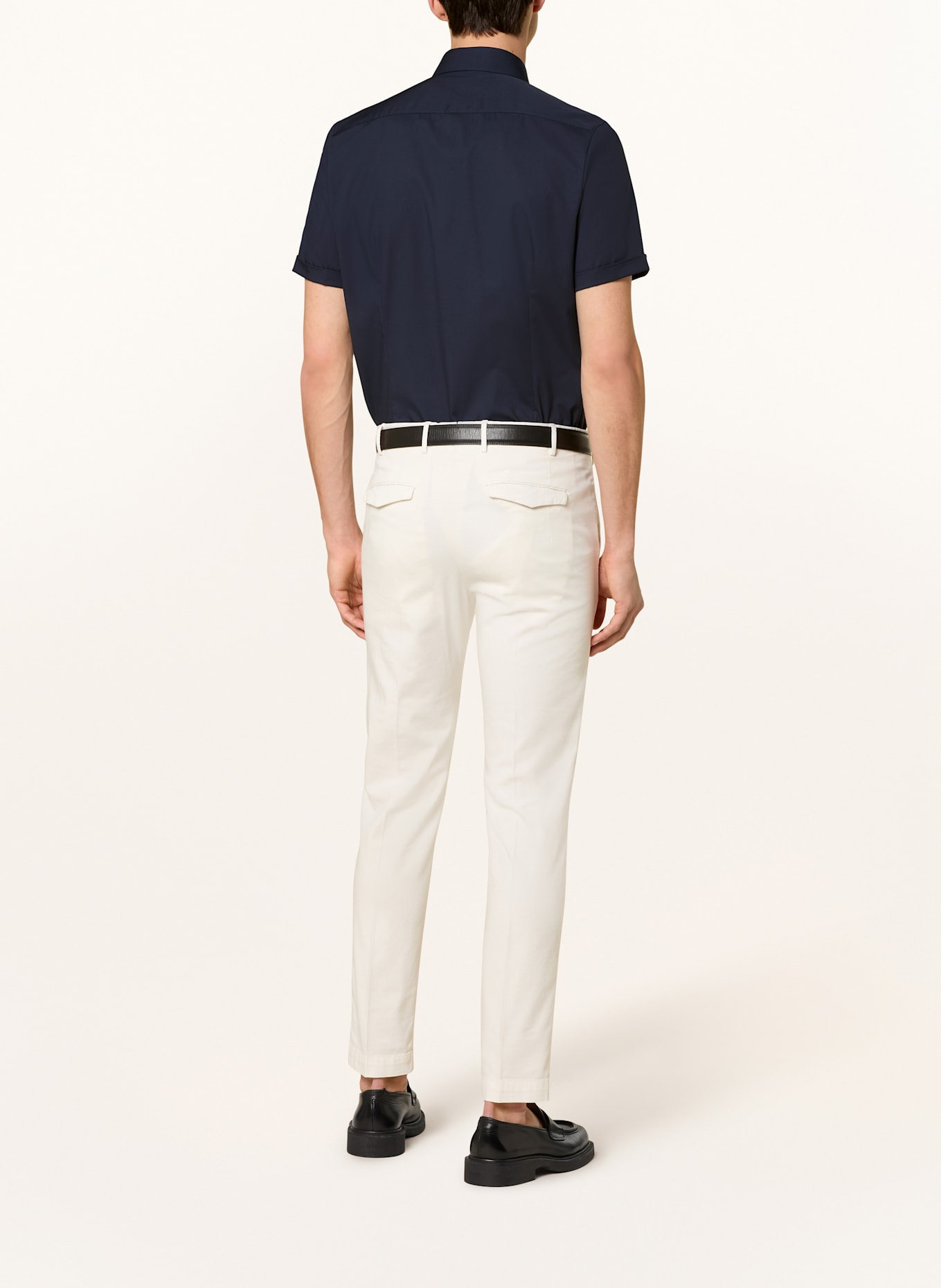 OLYMP Kurzarm-Hemd Level Five body fit: DUNKELBLAU