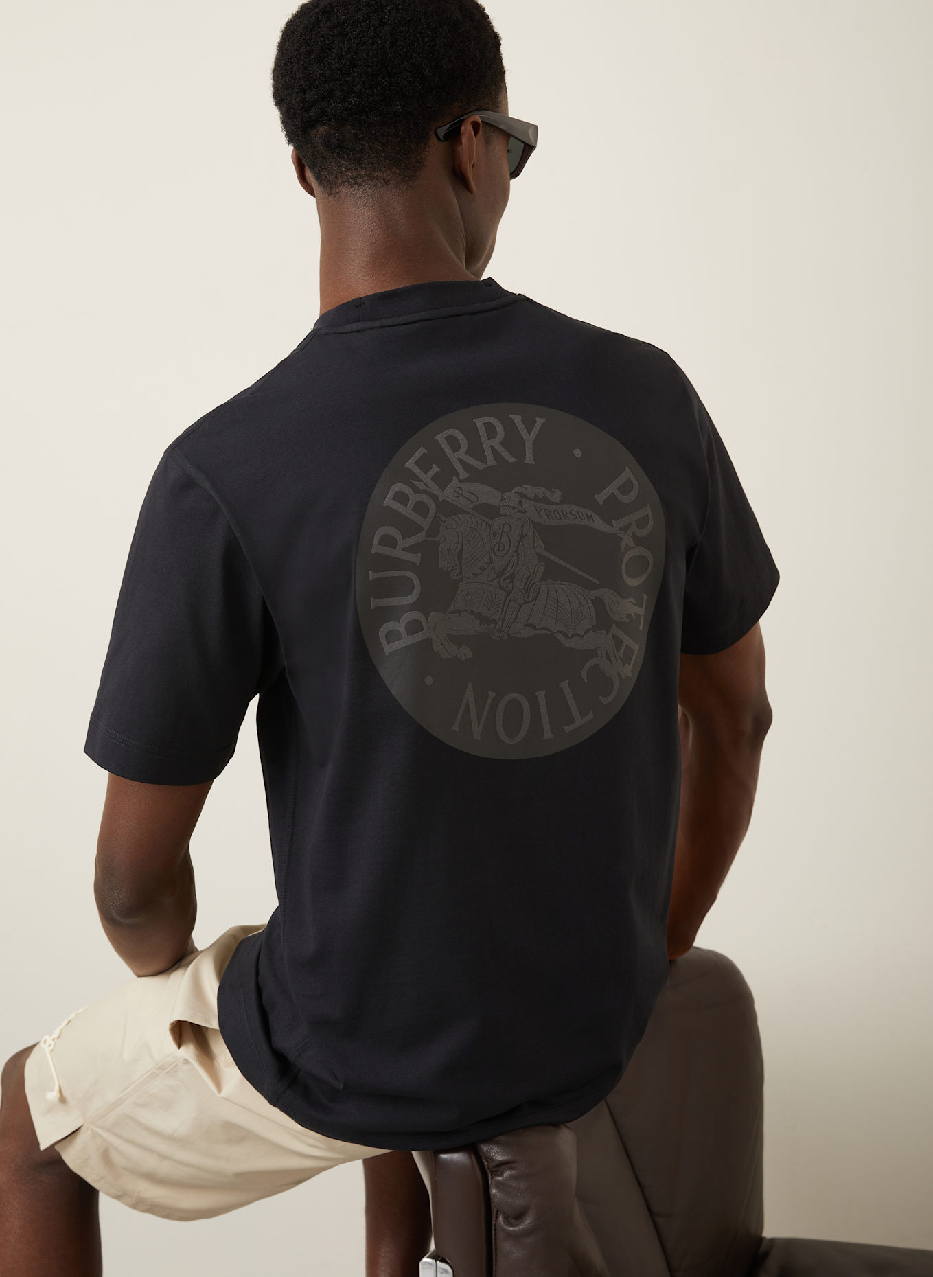 BURBERRY Tričko: ČERNÁ