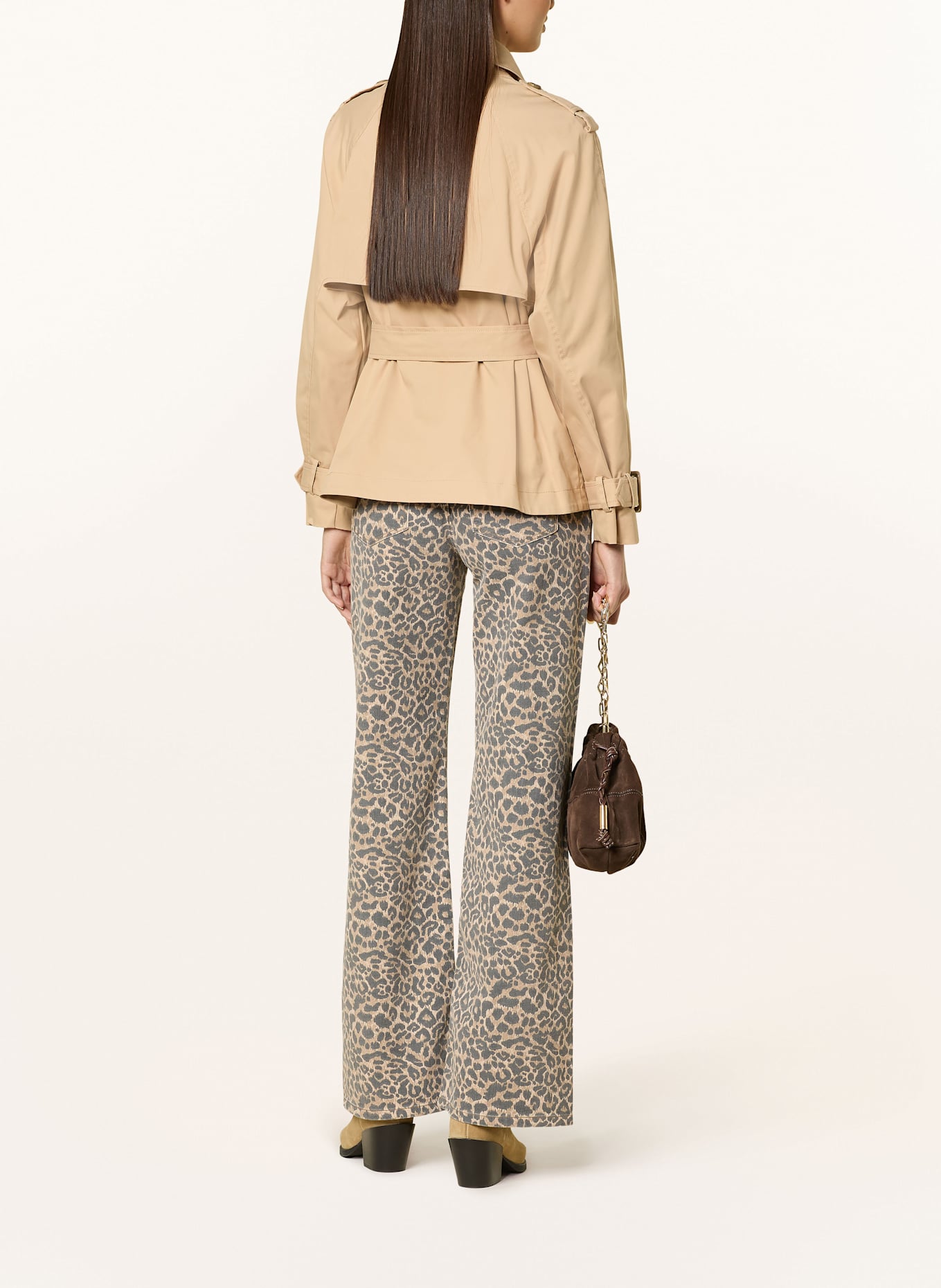 GUESS Wide Leg Jeans: P7XQ DENIM FELINE PRIN