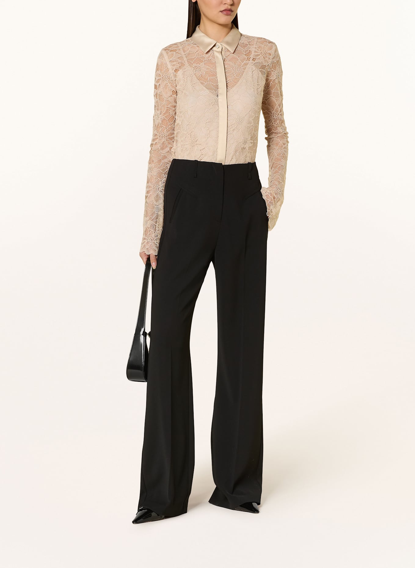 GUESS Spitzenbluse ANTOINETTE: BEIGE
