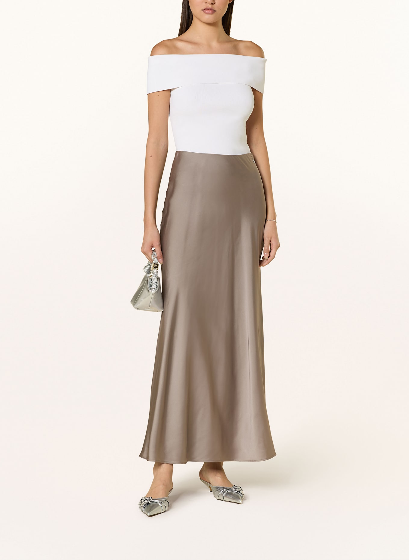 GUESS Satinrock SIBILLA: TAUPE