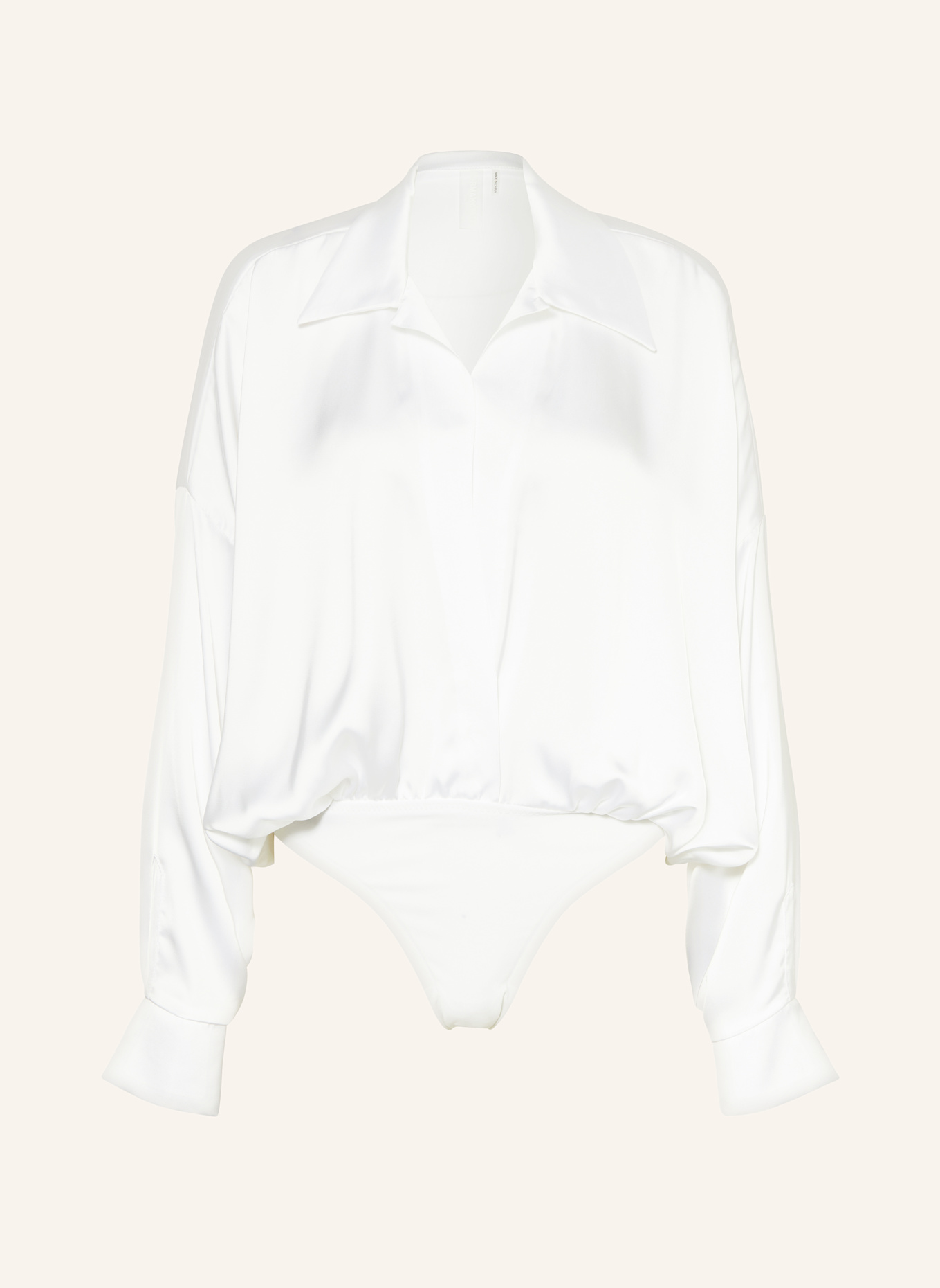 NORMA KAMALI Satin-Body: WEISS