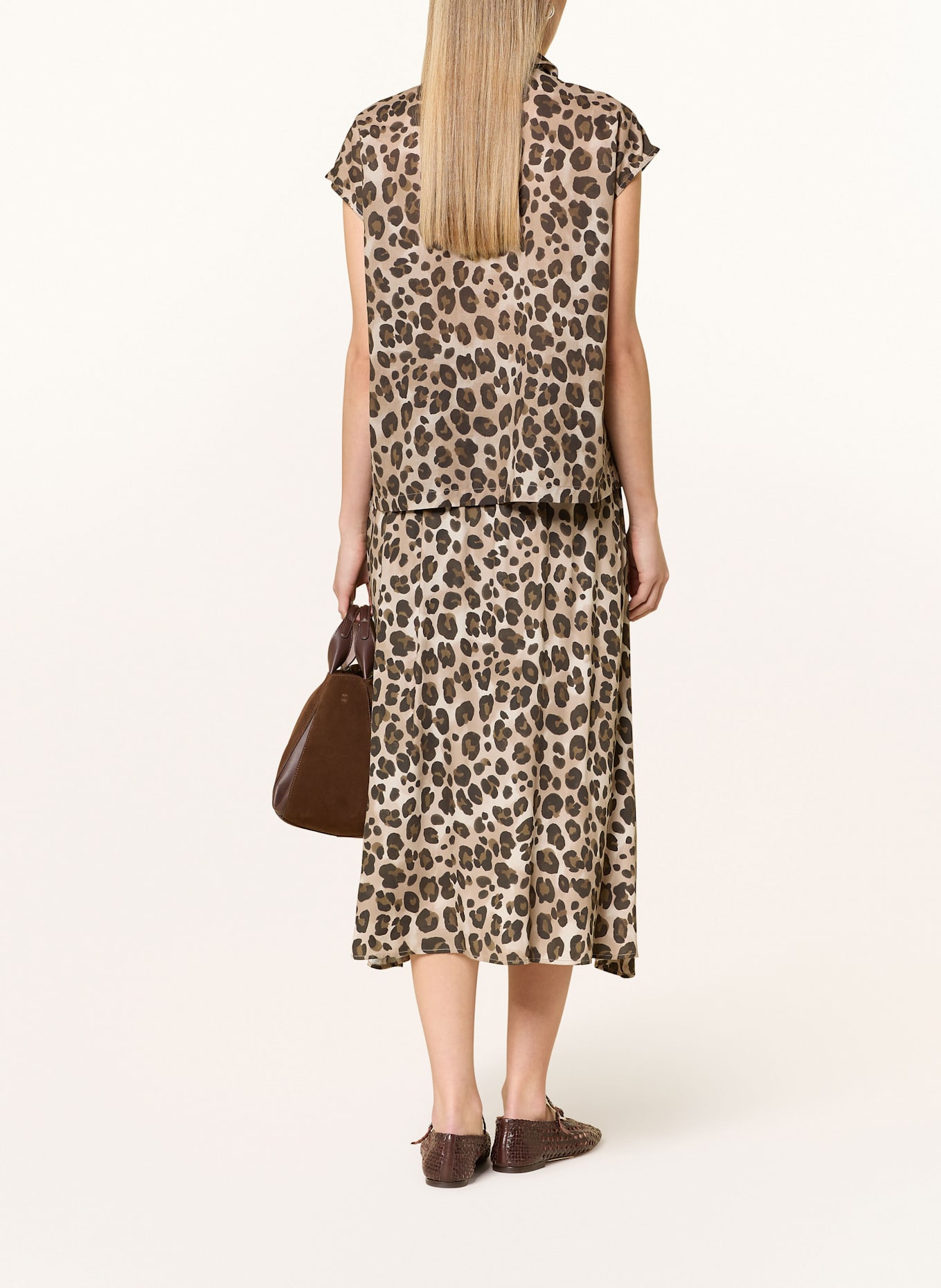 Smith & Soul Blouse: LIGHT BROWN / BROWN / DARK BROWN