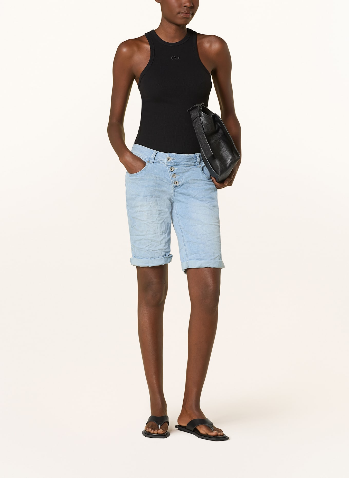 Buena Vista Szorty jeansowe MALIBU: 5258 light stone