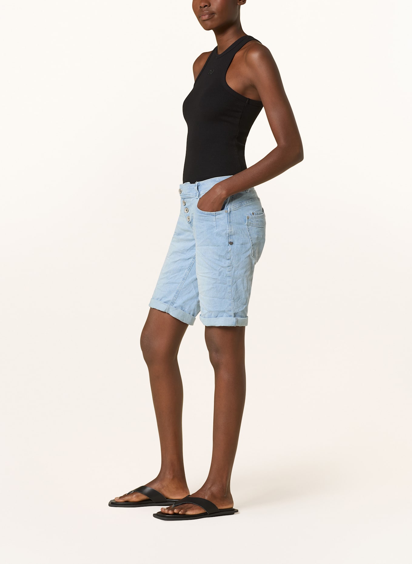 Buena Vista Szorty jeansowe MALIBU: 5258 light stone