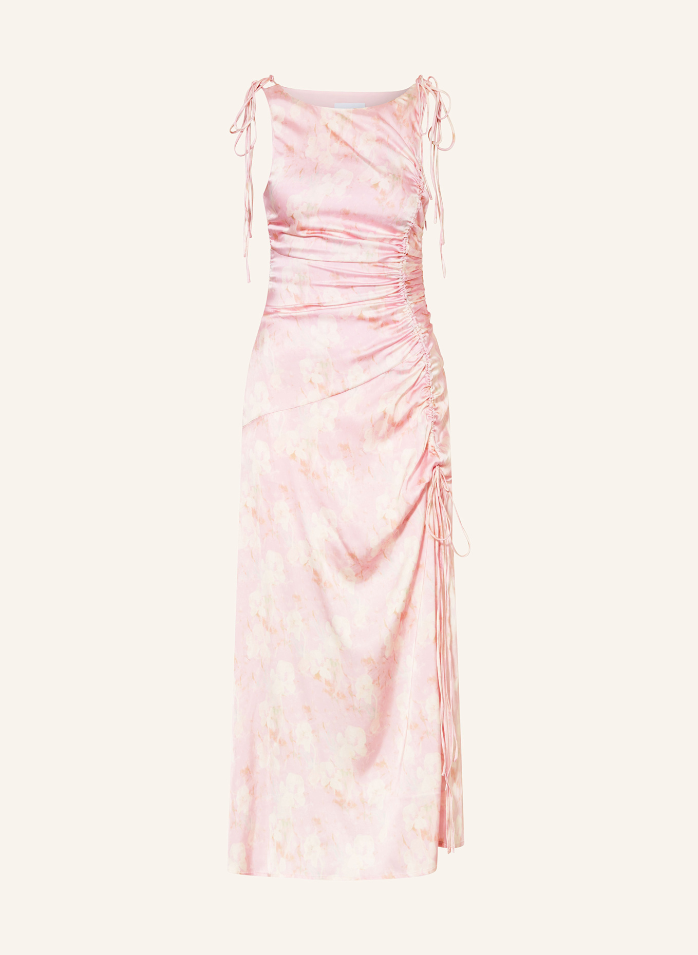GANNI Satinkleid, Farbe: HELLROSA/ ROSA (Bild 1)