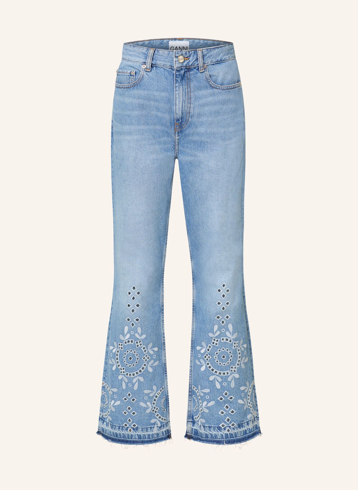 GANNI Bootcut Jeans BETZY: 564 LIGHT BLUE STONE