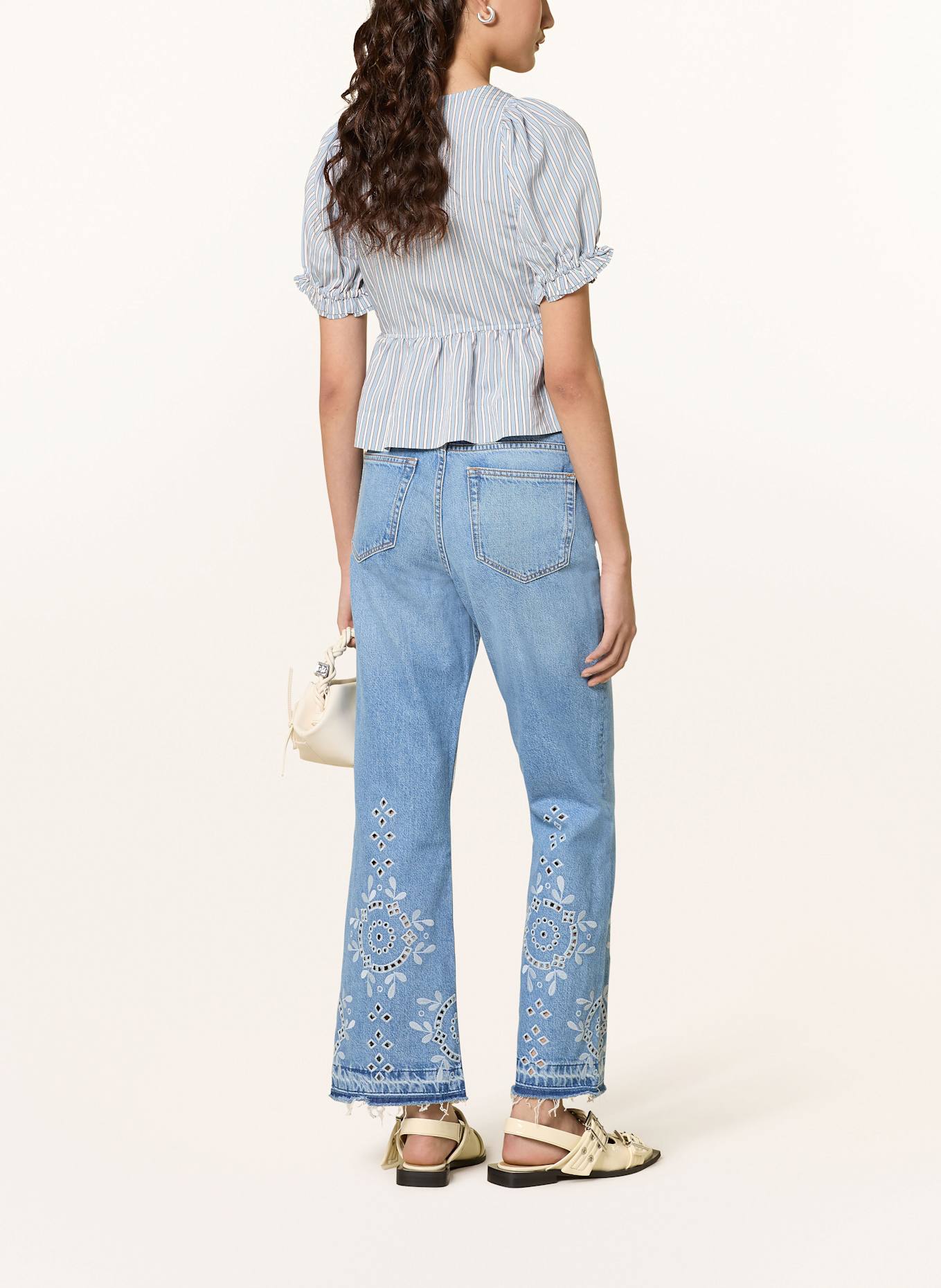 GANNI Bootcut Jeans BETZY: 564 LIGHT BLUE STONE