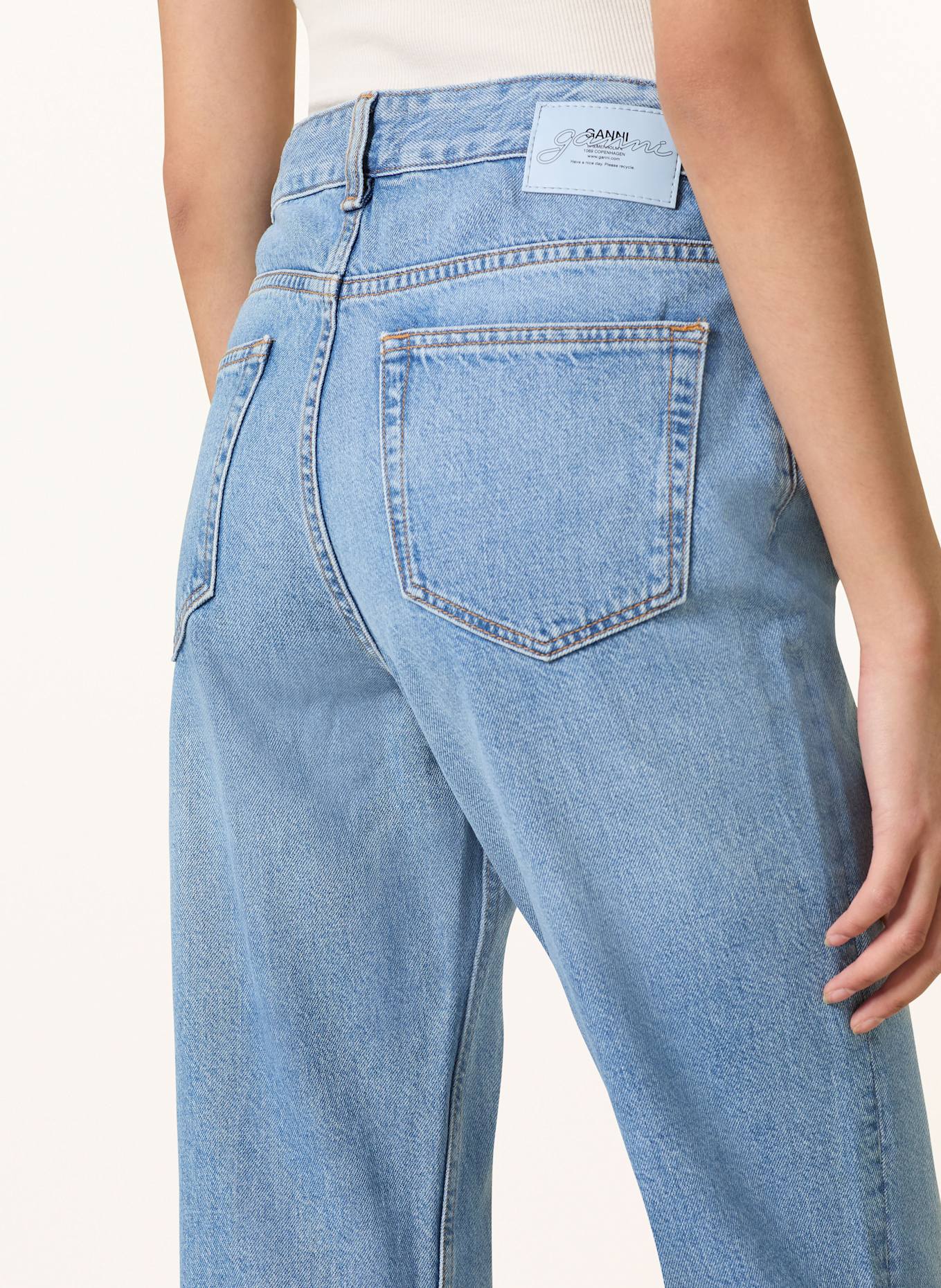 GANNI Bootcut Jeans BETZY: 564 LIGHT BLUE STONE