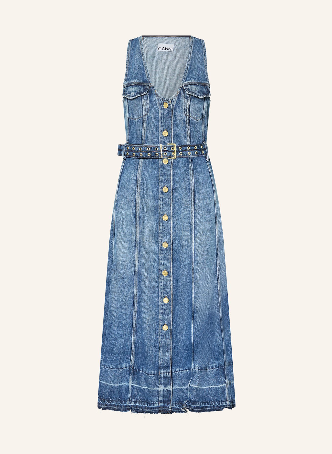 GANNI Jeanskleid: BLAU
