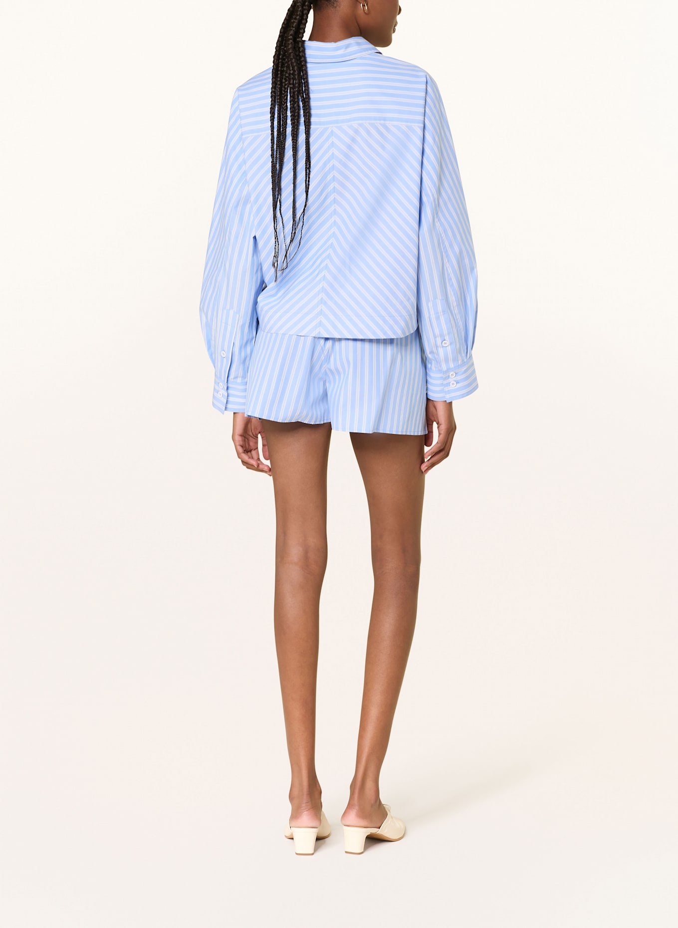 IVY OAK Shorts PIPER ANN: HELLBLAU / WEISS / DUNKELGELB