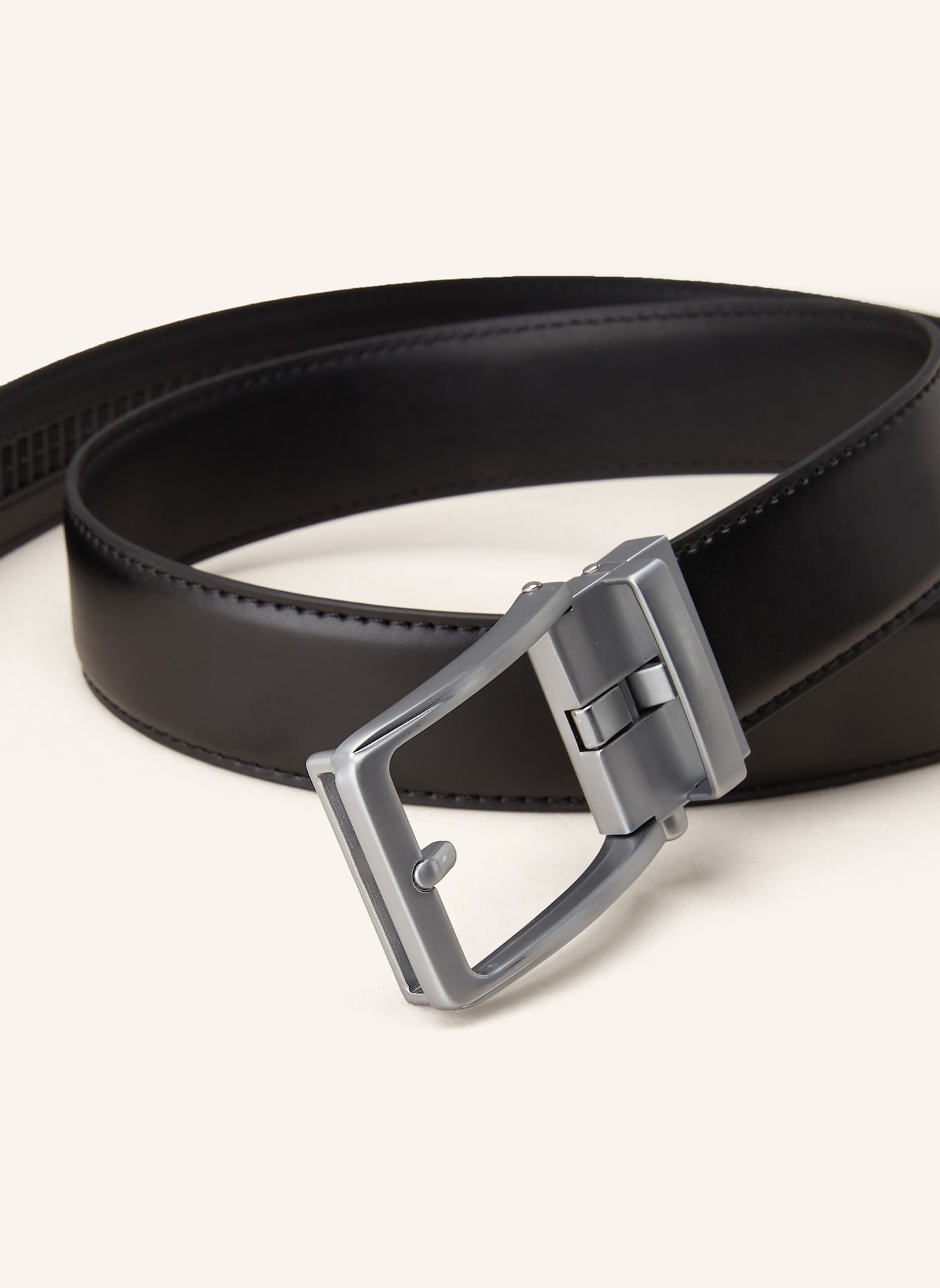 MONTI Ledergürtel STANFORD: SCHWARZ