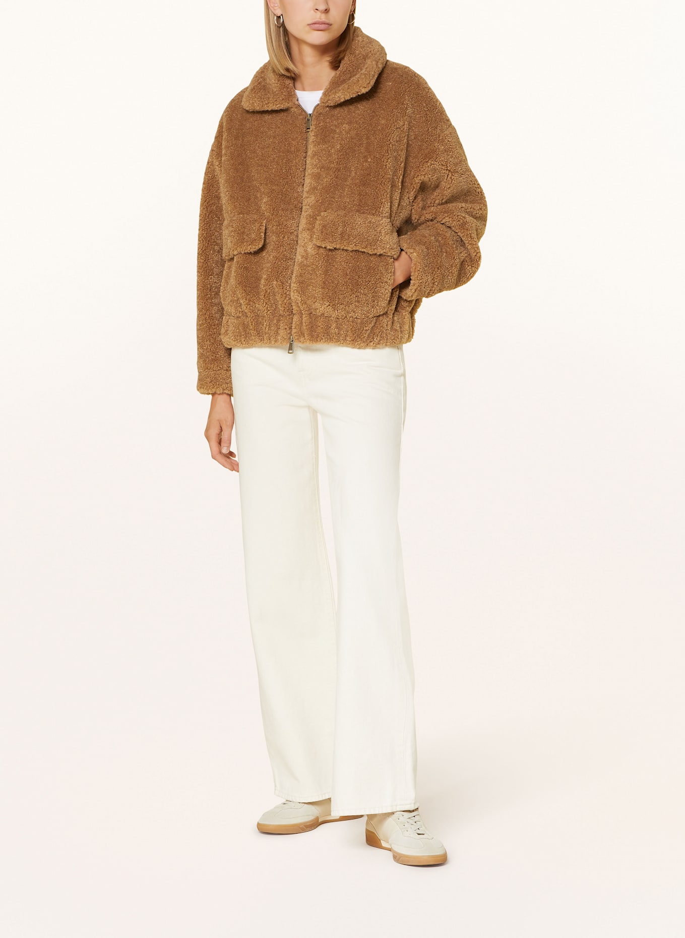 darling harbour Teddyfell-Jacke: HAZELNUT