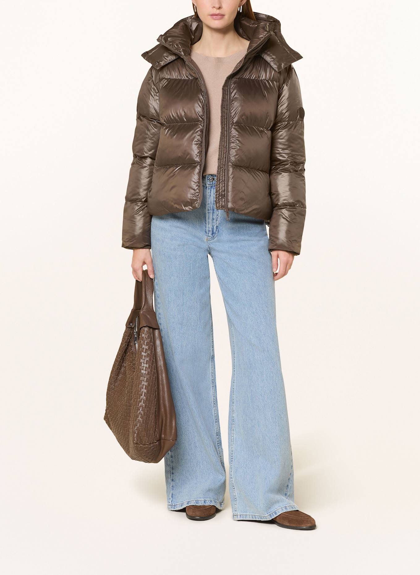 darling harbour Quilted jacket: CHOCO