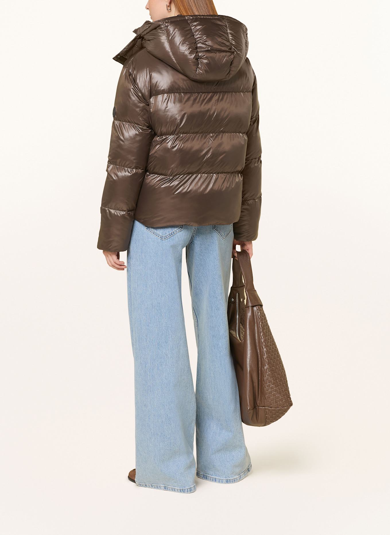 darling harbour Quilted jacket: CHOCO