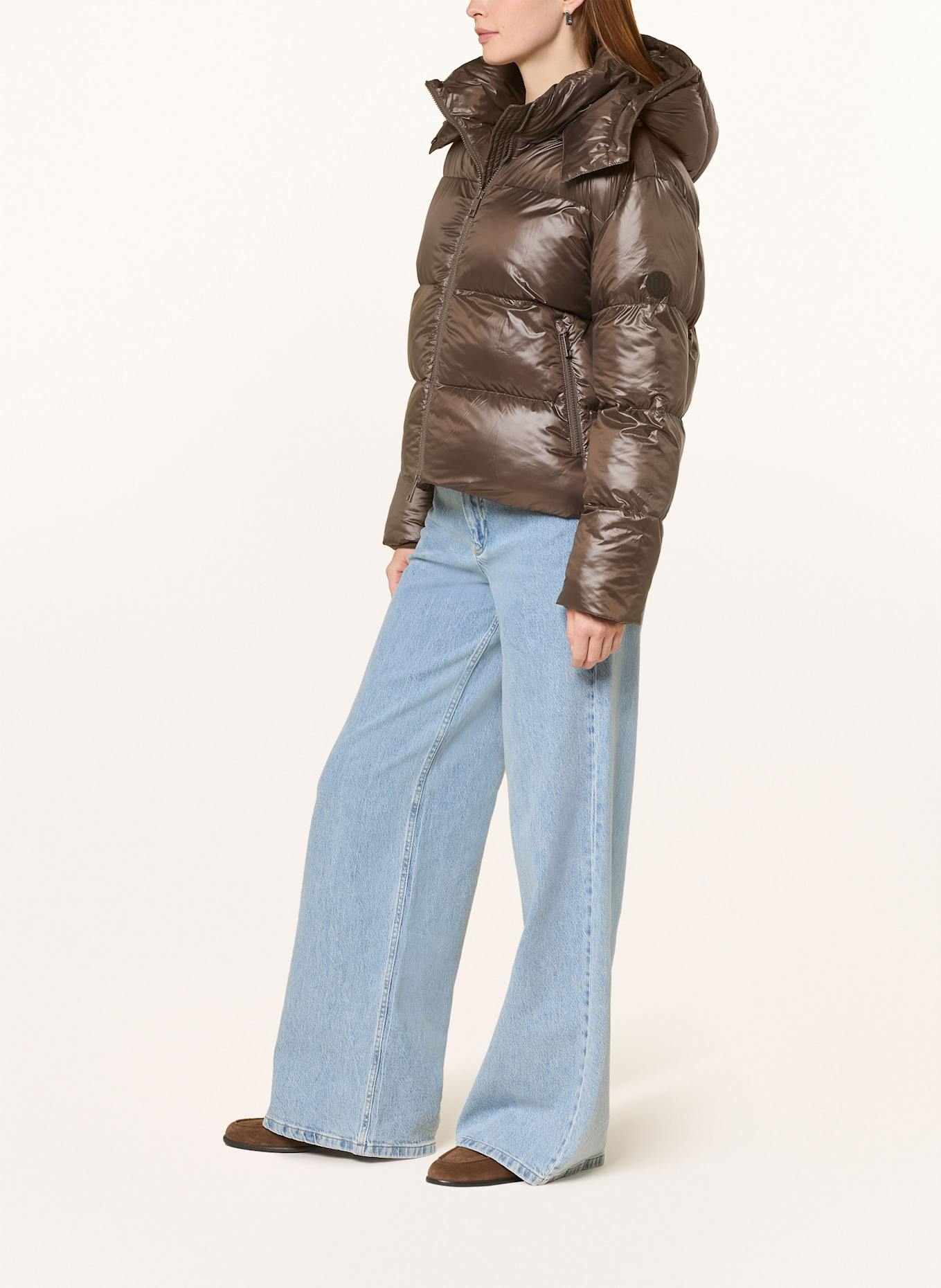 darling harbour Quilted jacket: CHOCO