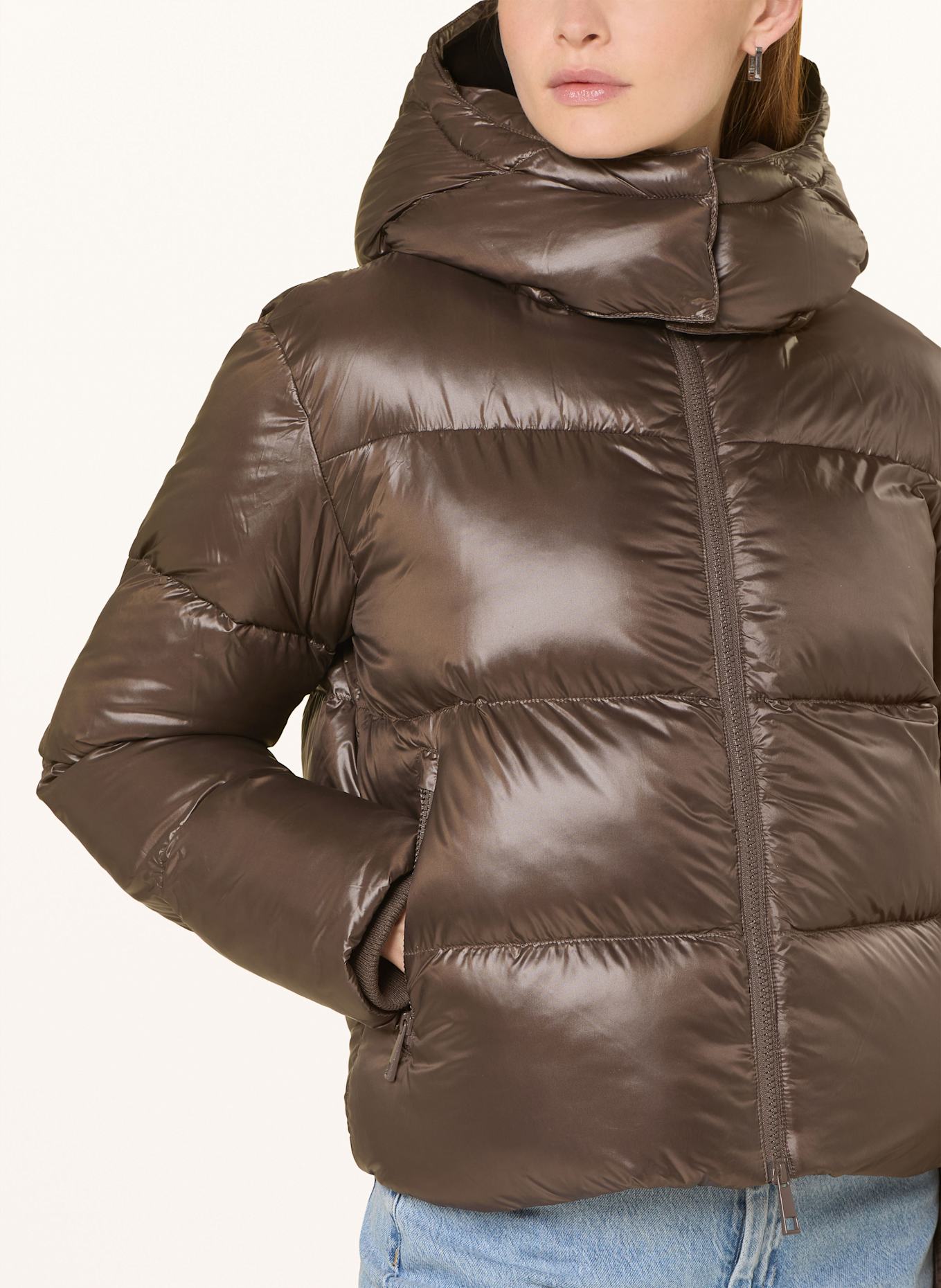 darling harbour Quilted jacket: CHOCO