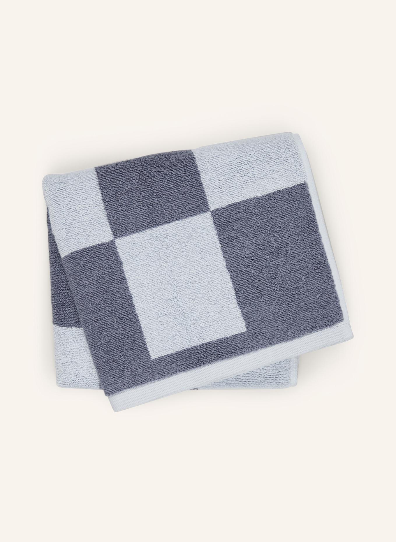 HAY Handtuch CHECK: BLAUGRAU / HELLBLAU