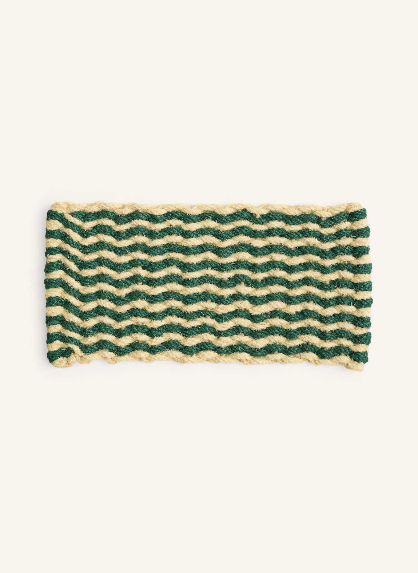 HAY Fußmatte: DUNKELGRÜN / ECRU