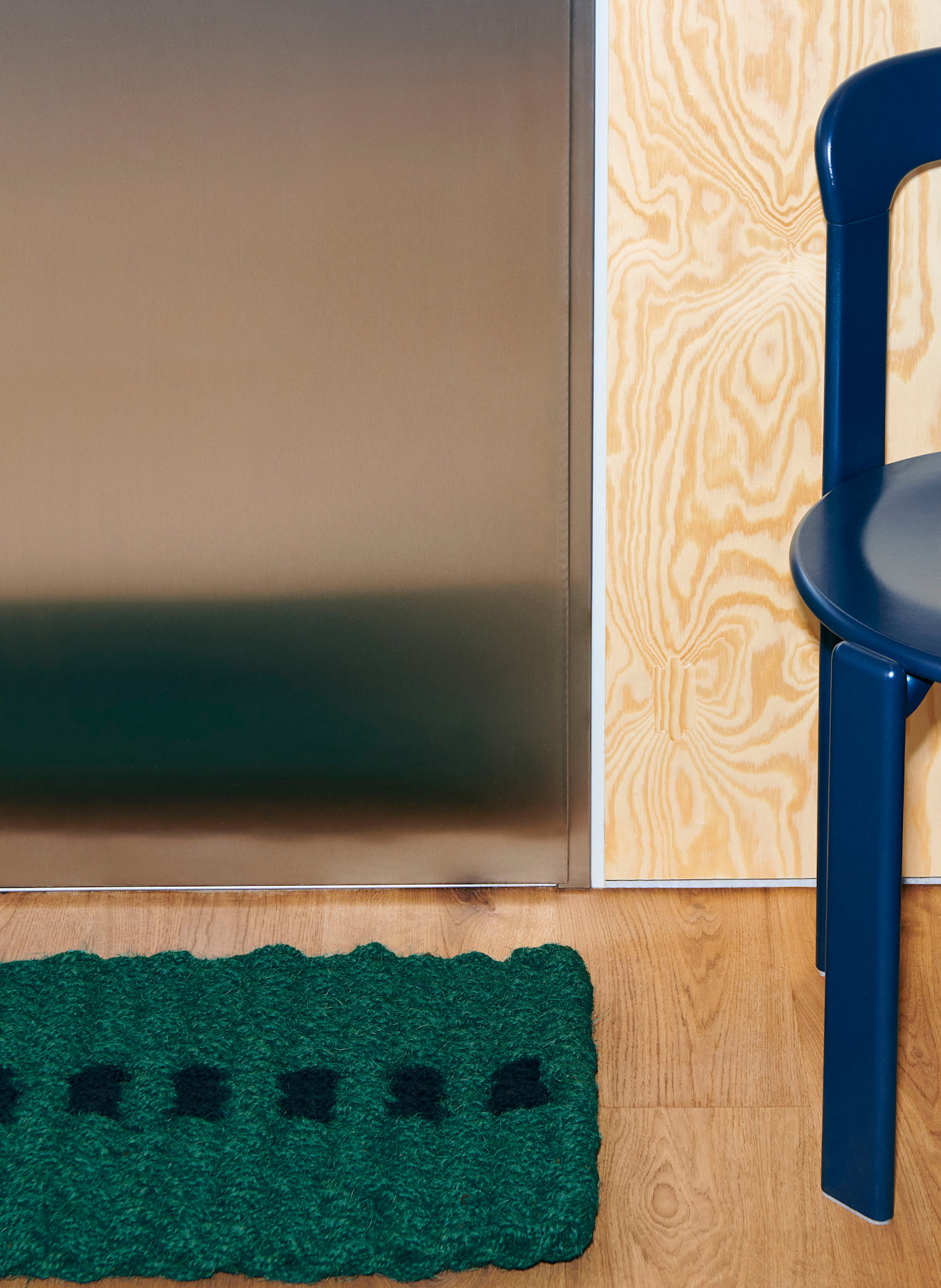 HAY Fußmatte: DUNKELGRÜN / SCHWARZ