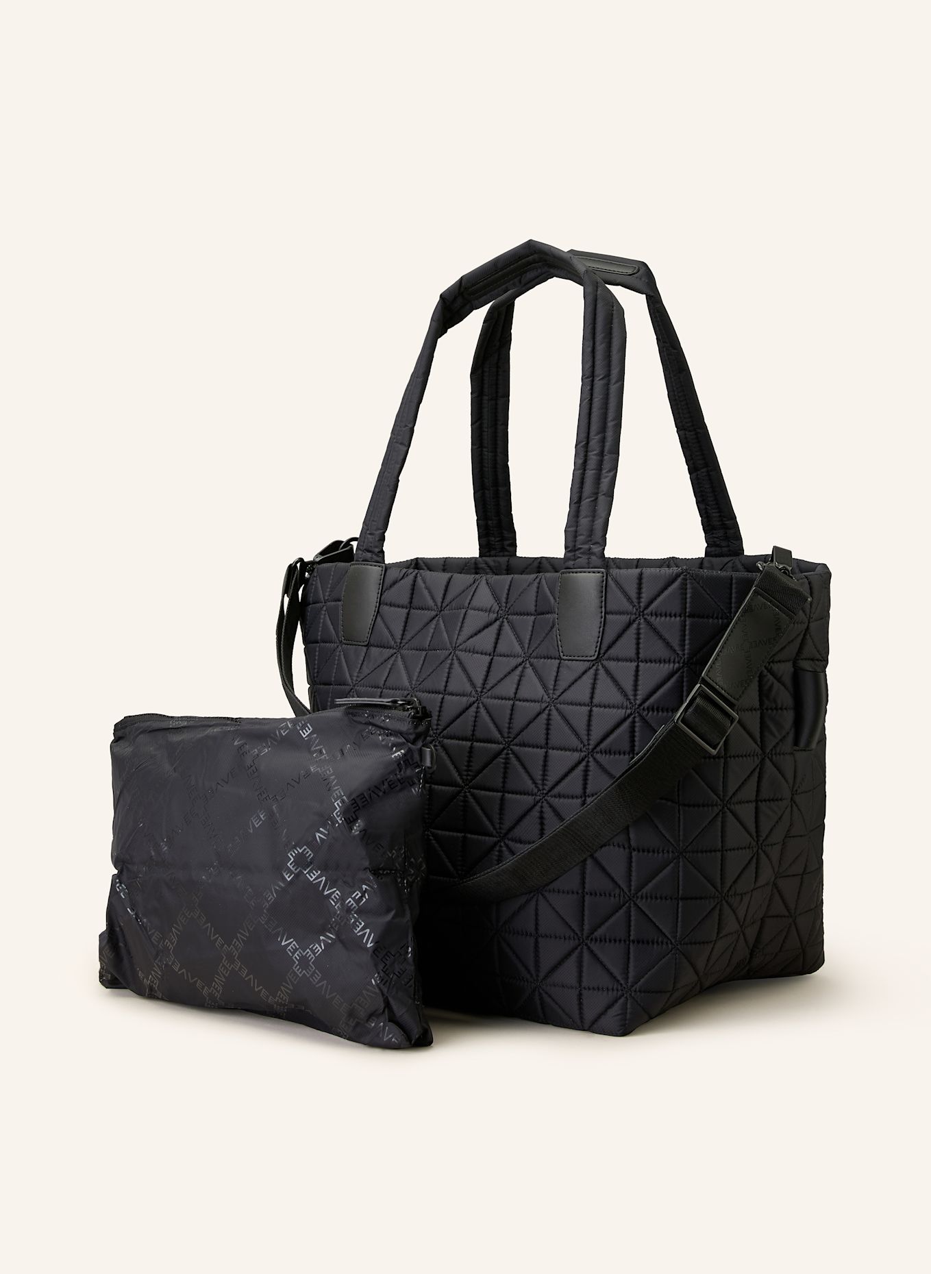 Vee Collective Shopper VEE TOTE MEDIUM mit Pouch: SCHWARZ