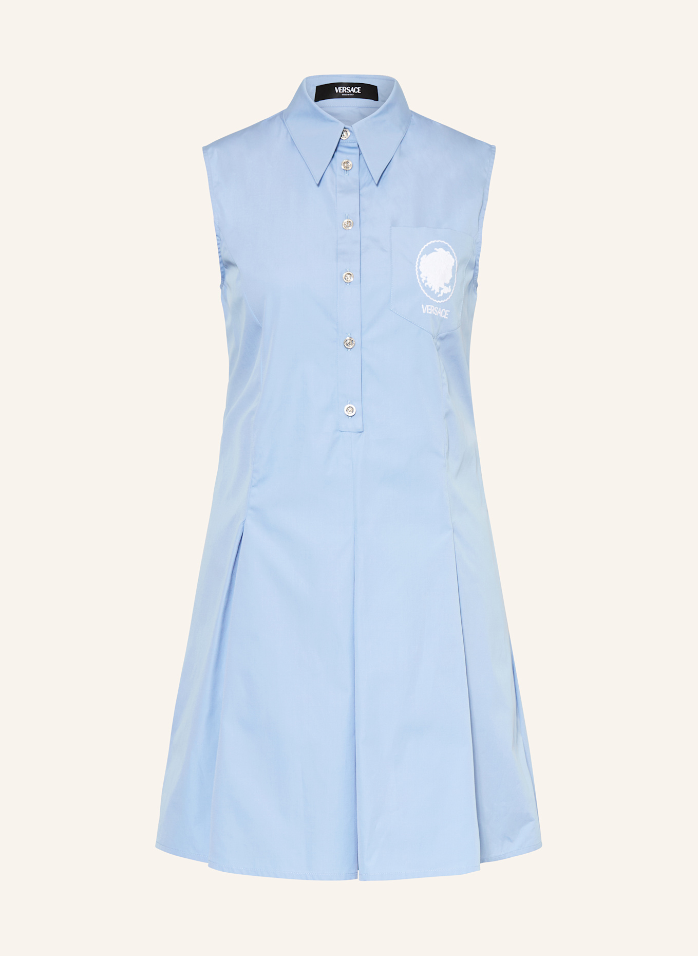 VERSACE Hemdblusenkleid: HELLBLAU