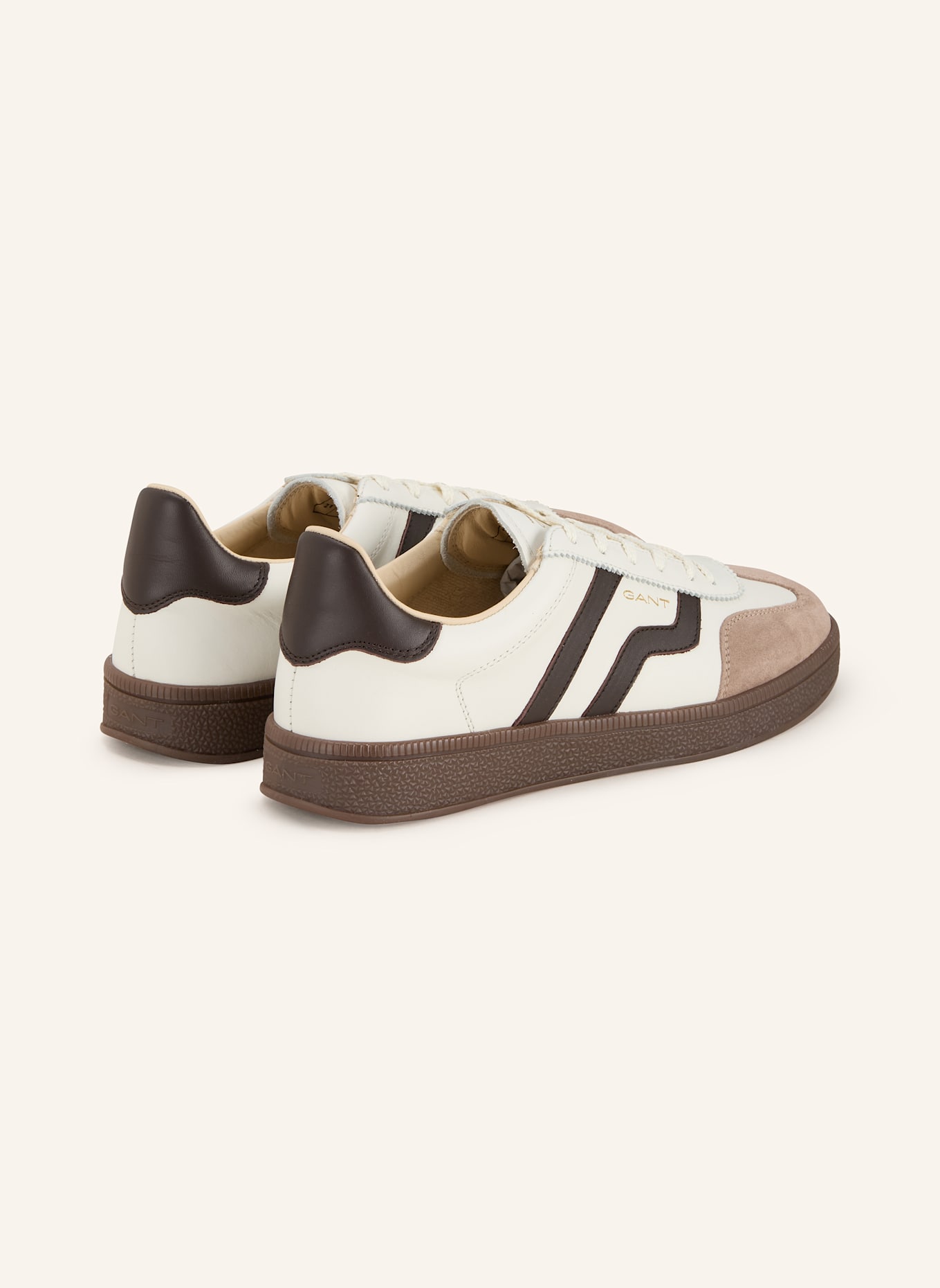 GANT Sneaker CUZIMA: WEISS/ DUNKELBRAUN/ BEIGE