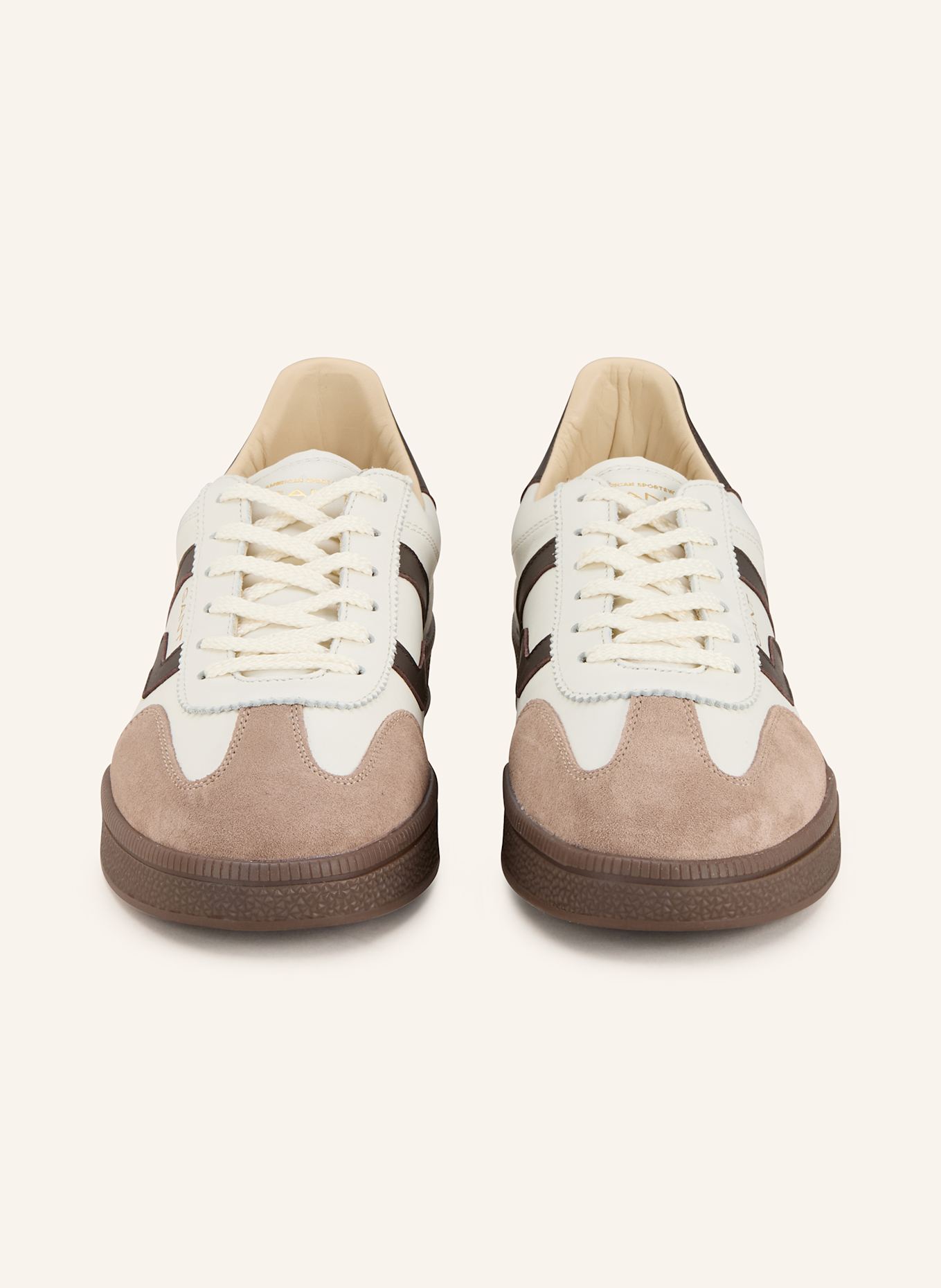 GANT Sneaker CUZIMA: WEISS/ DUNKELBRAUN/ BEIGE