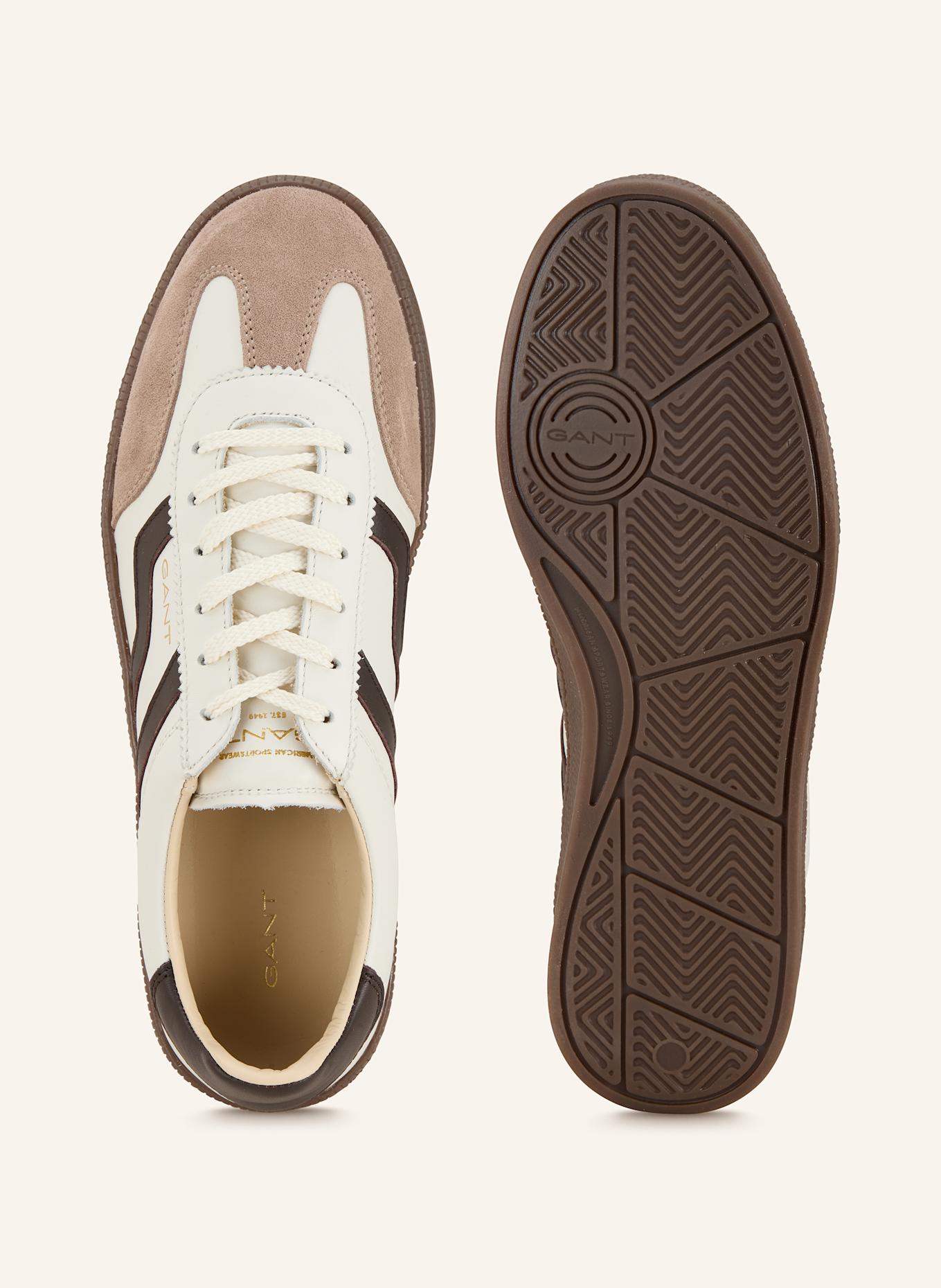 GANT Sneaker CUZIMA: WEISS/ DUNKELBRAUN/ BEIGE