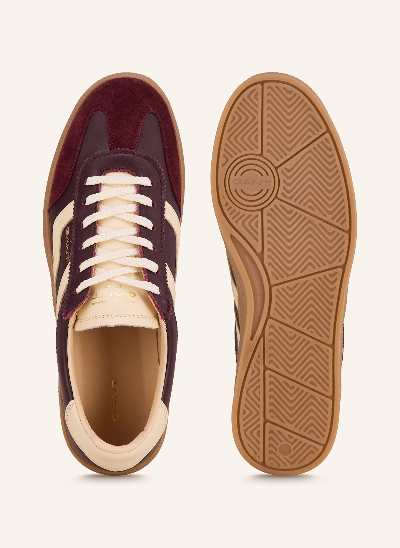 GANT Sneaker CUZIMA: DUNKELROT/ ECRU