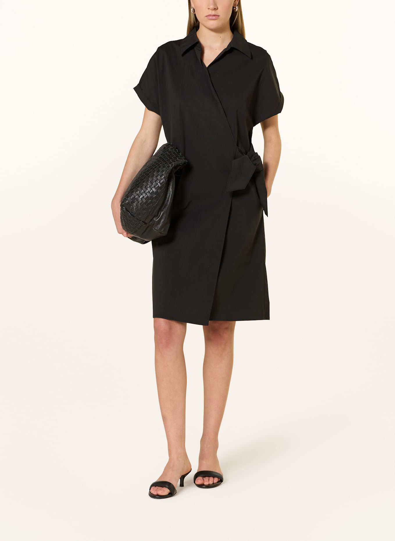 CARTOON Wrap dress: BLACK