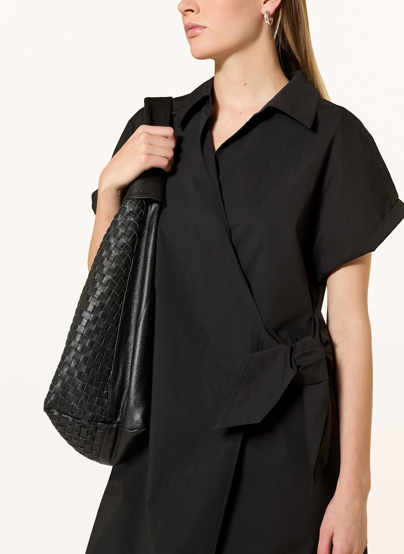 CARTOON Wrap dress: BLACK