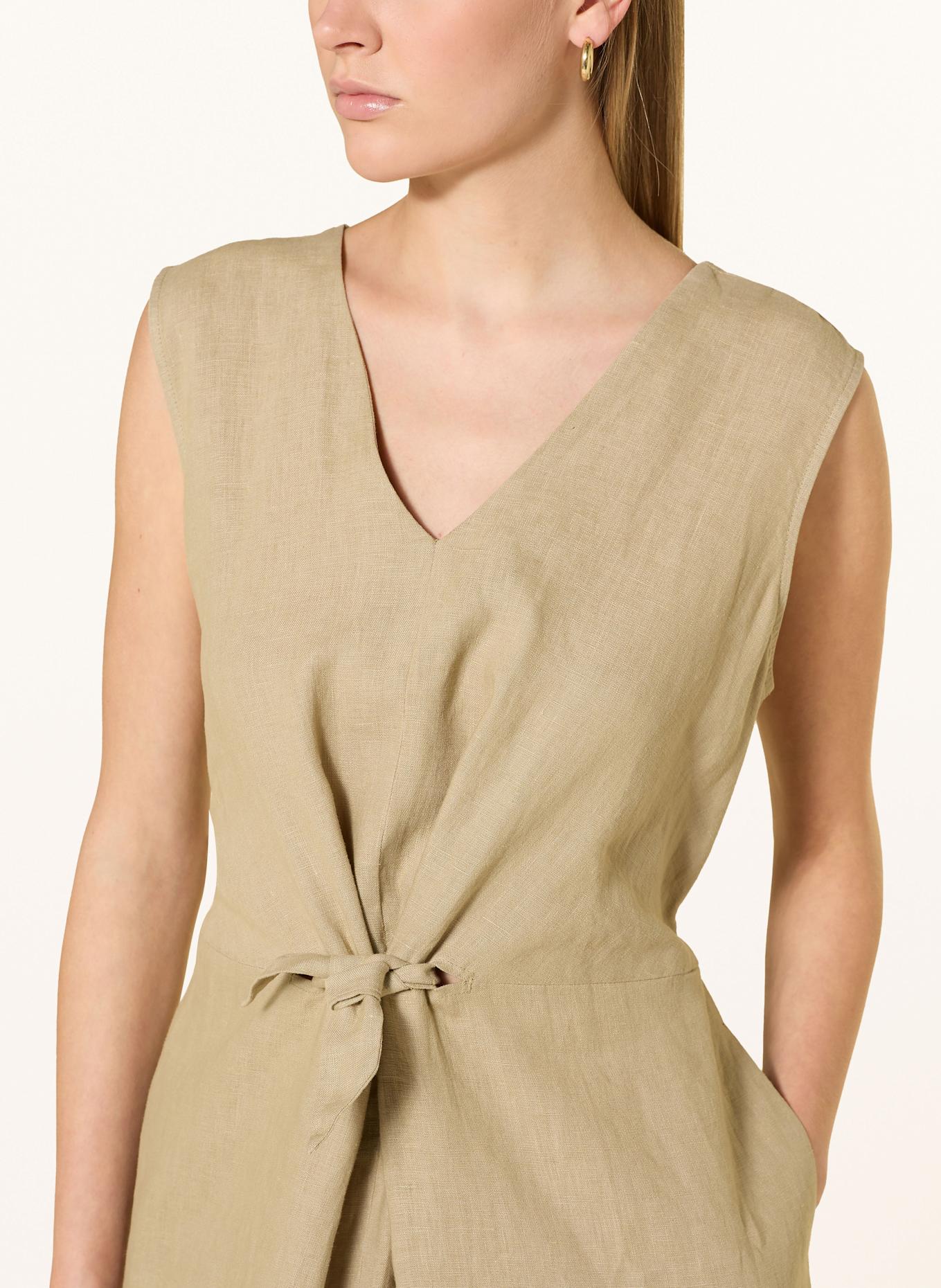 CARTOON Leinenkleid: HELLGRÜN