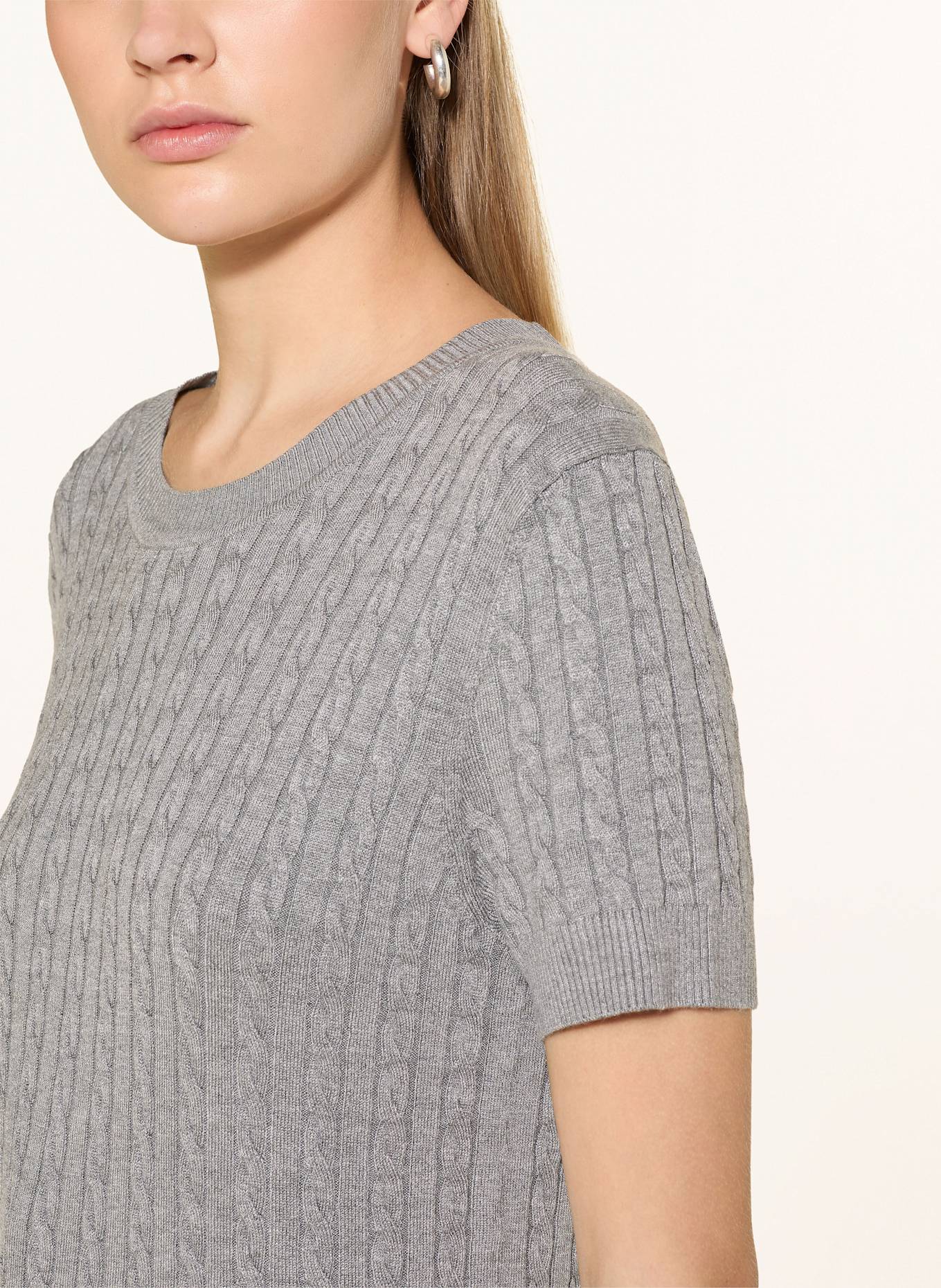 darling harbour Strickshirt: SILVER GREY MELANGE