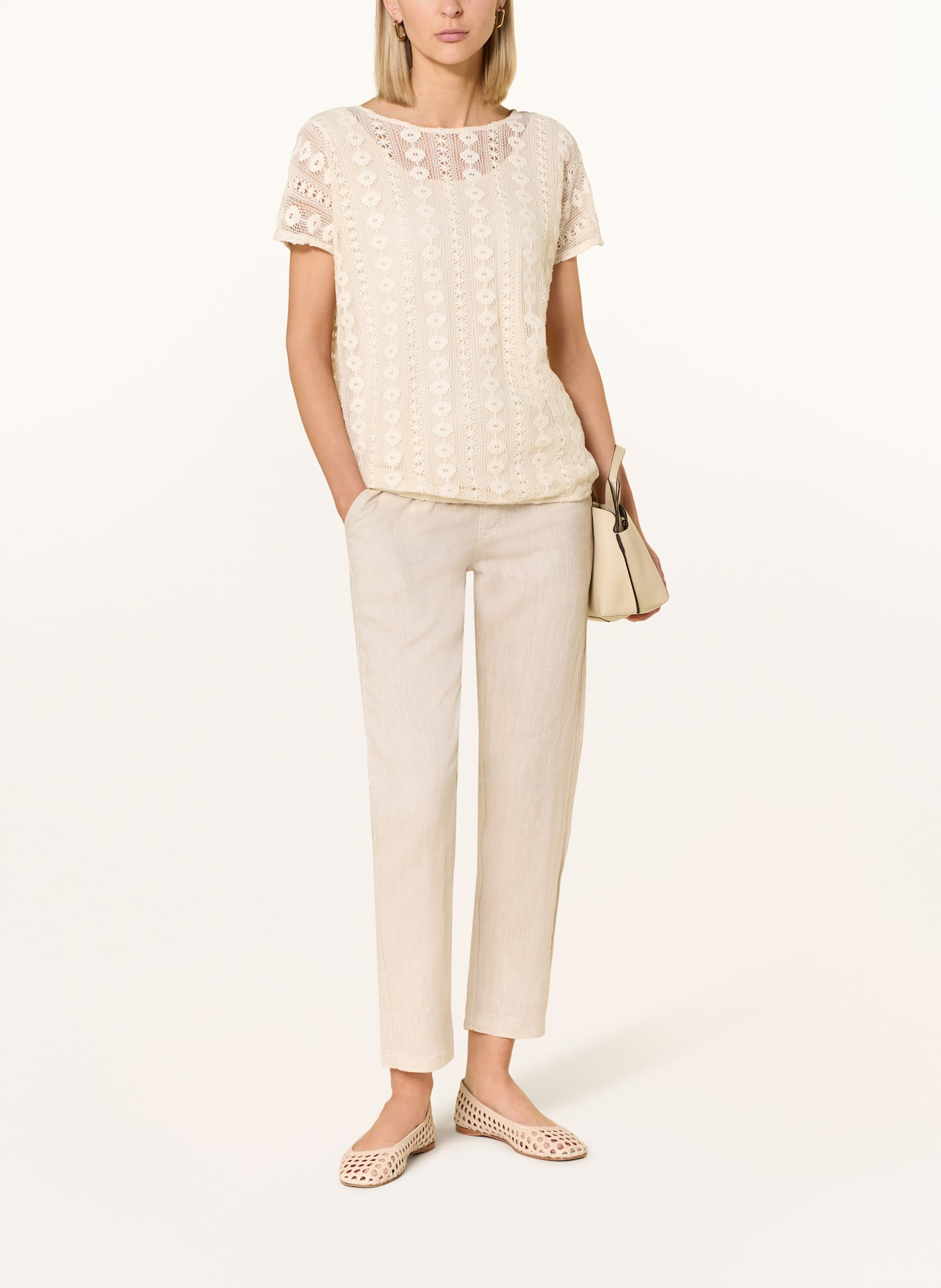 CARTOON Knit shirt: CREAM