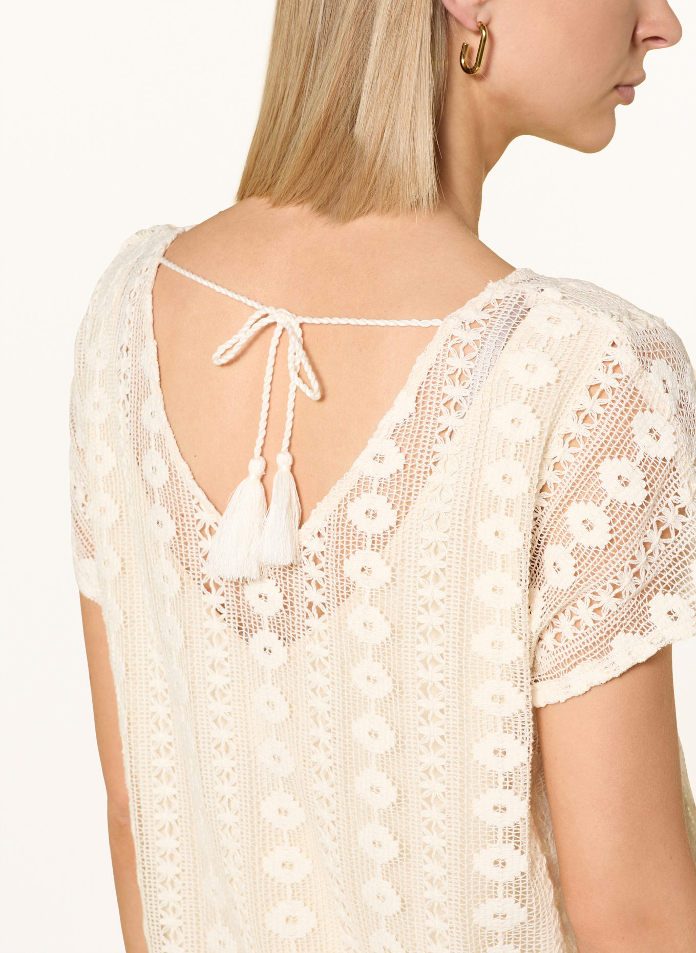 CARTOON Knit shirt: CREAM