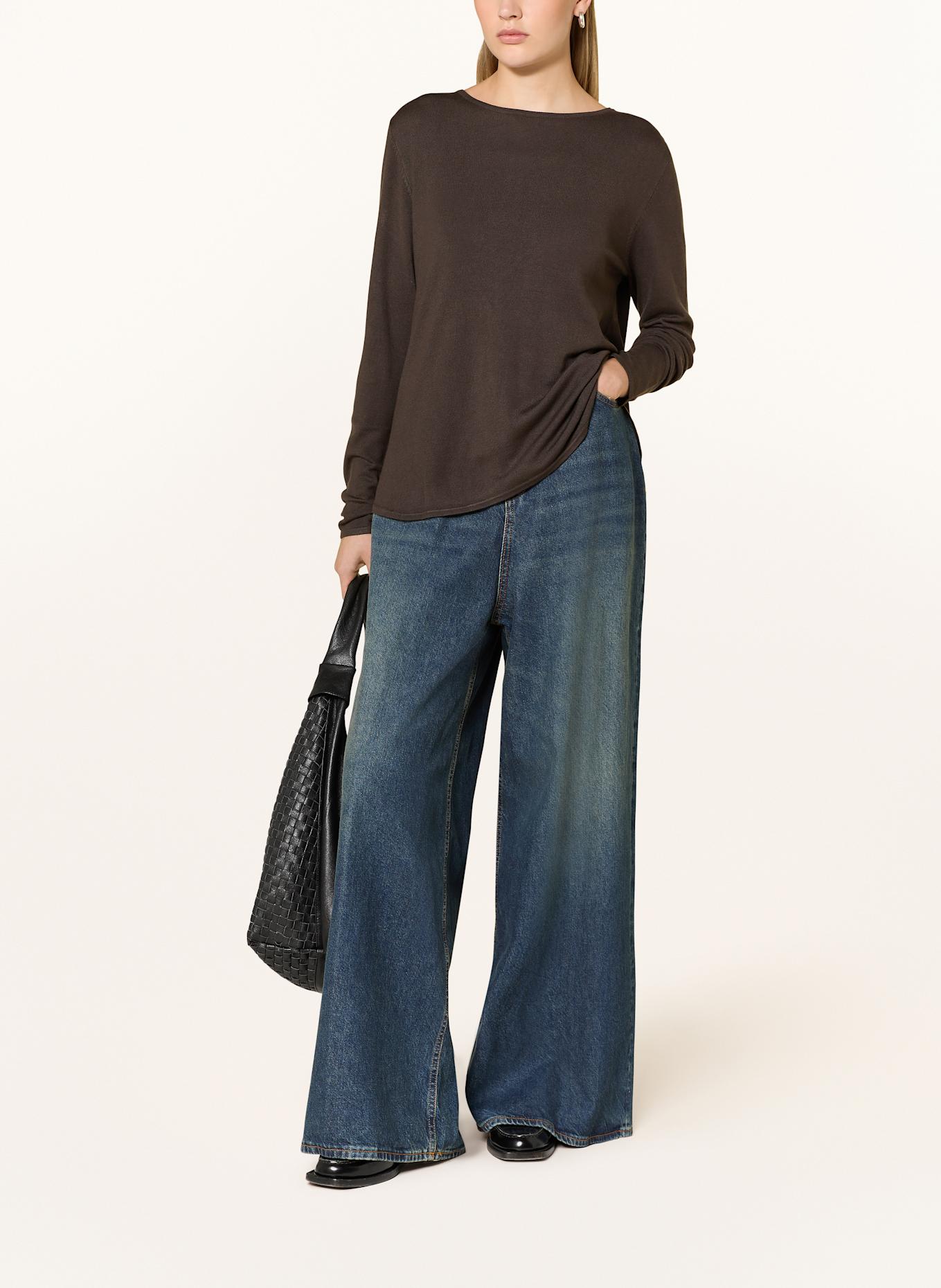 darling harbour Pullover: DARK BROWN