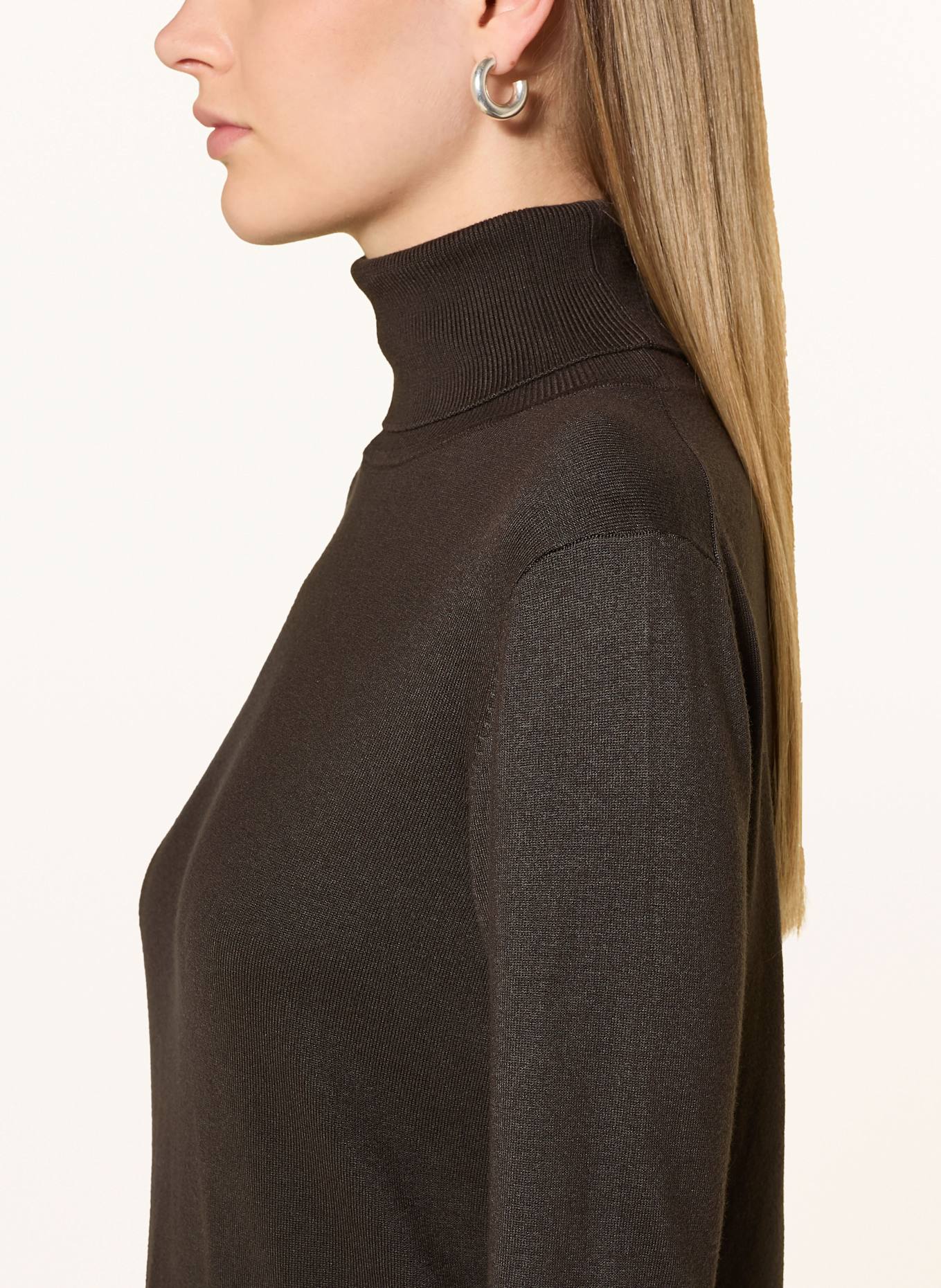 darling harbour Rollkragenpullover: DARK BROWN