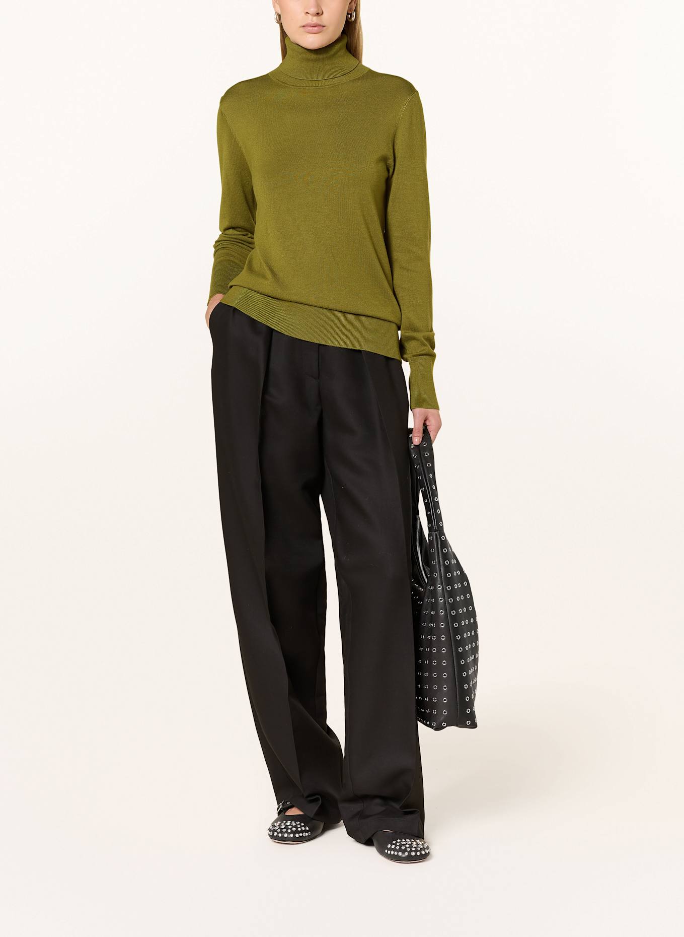 darling harbour Rollkragenpullover: OLIVE