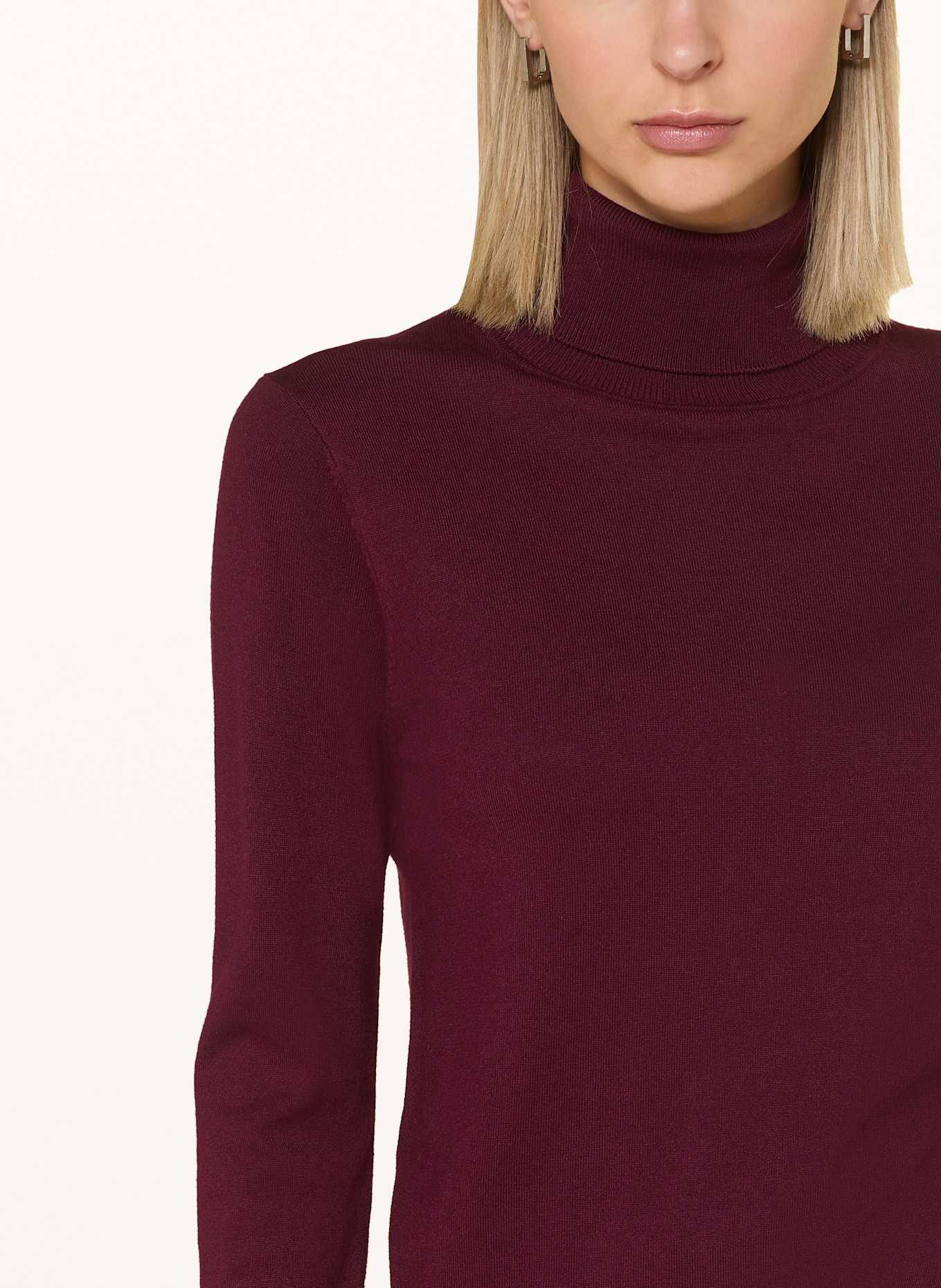 darling harbour Rollkragenpullover: DUNKELROT