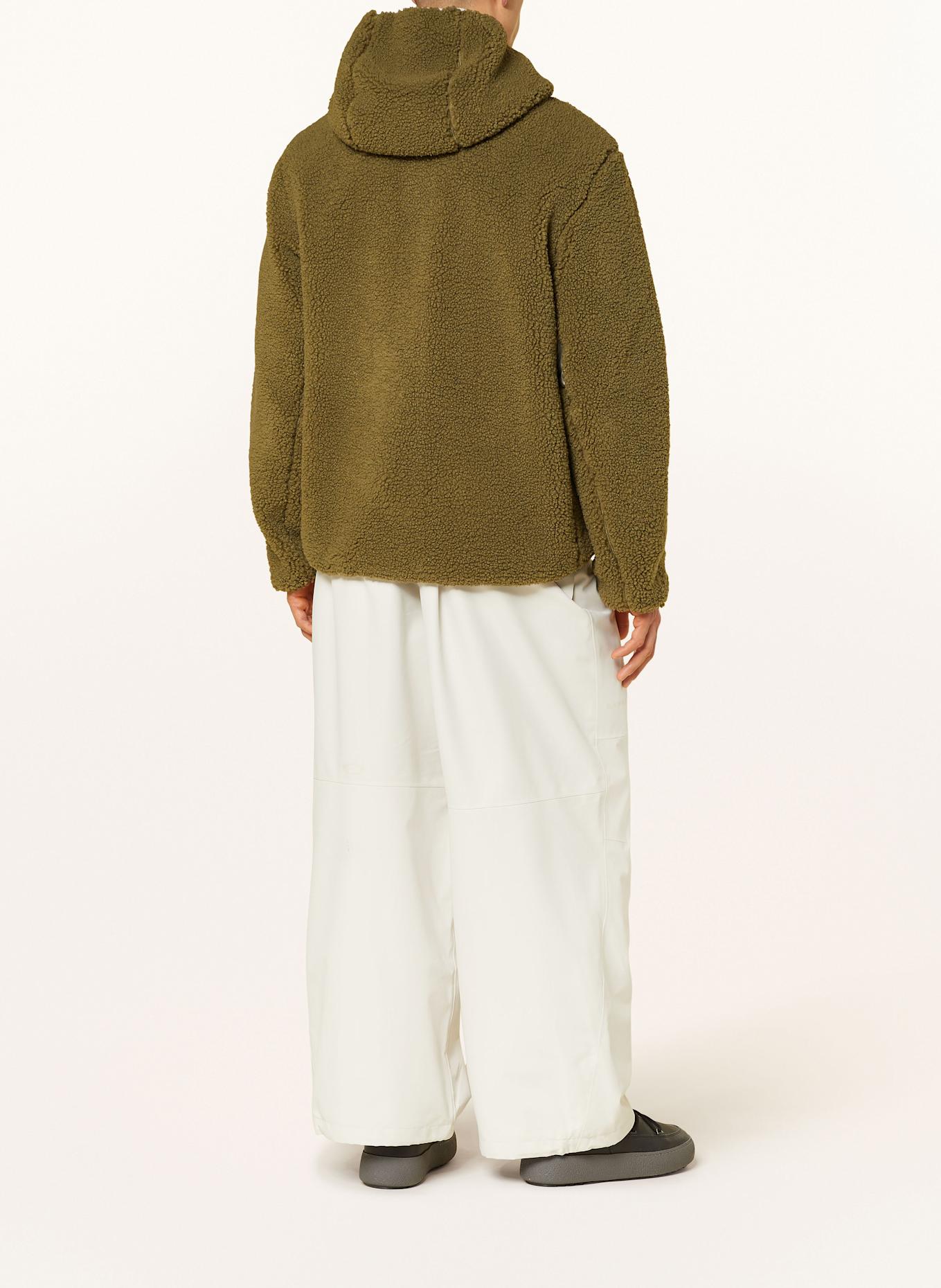 OAKLEY Teddyfell-Jacke SNOWDRIFT: KHAKI / CREME