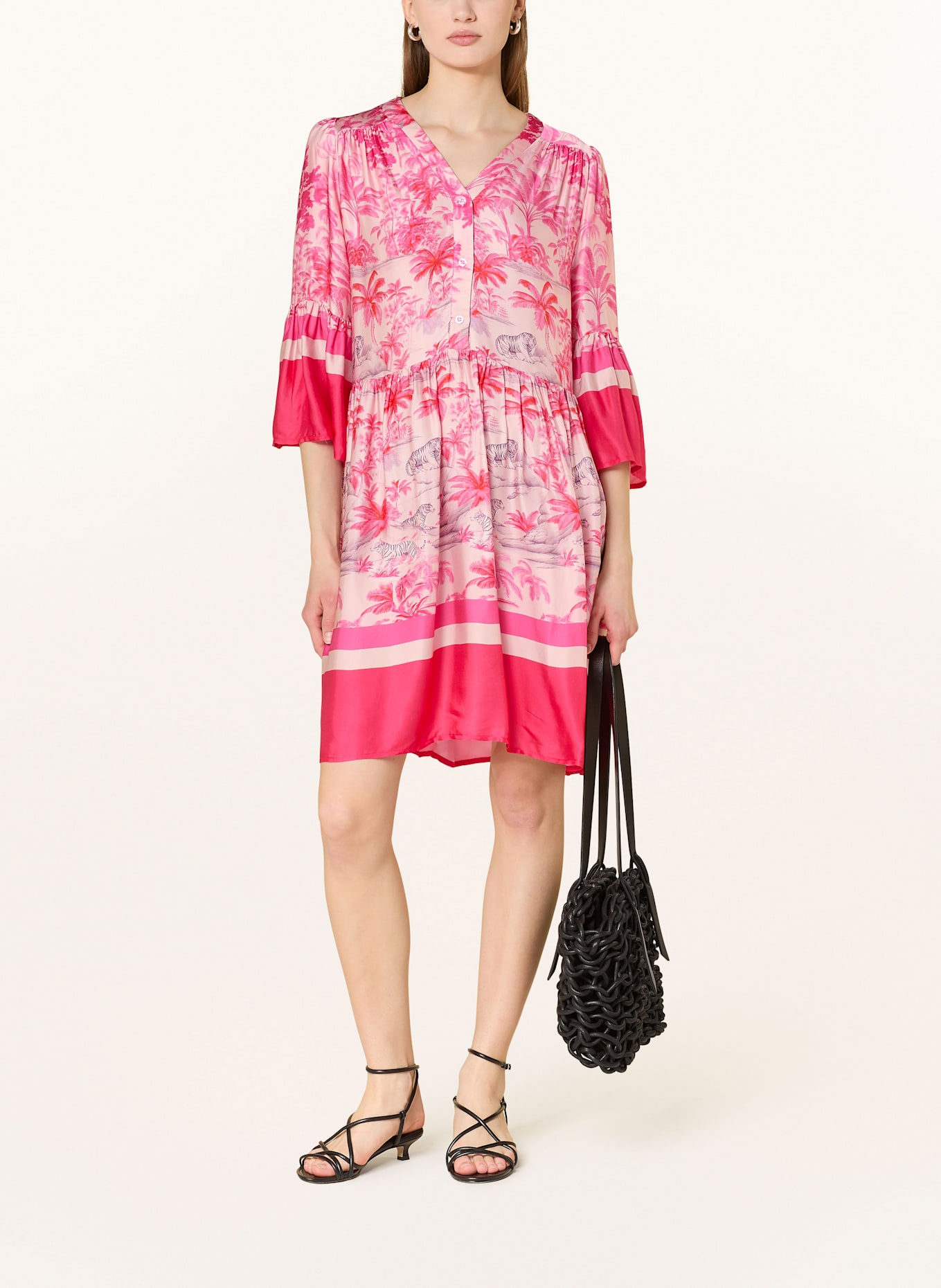 miss goodlife Šaty: RŮŽOVÁ / KRÉMOVÁ / HNĚDÁ