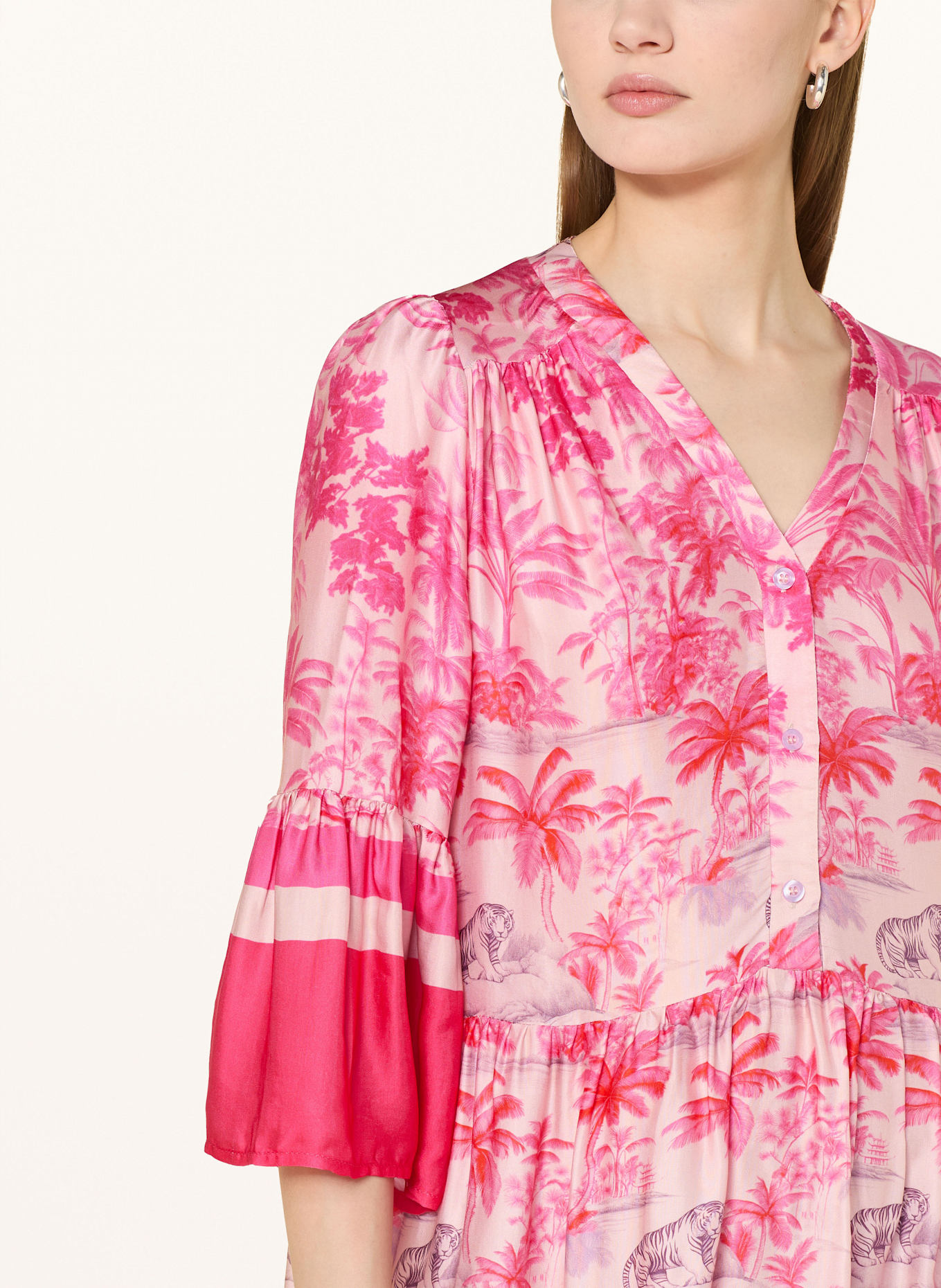 miss goodlife Šaty: RŮŽOVÁ / KRÉMOVÁ / HNĚDÁ