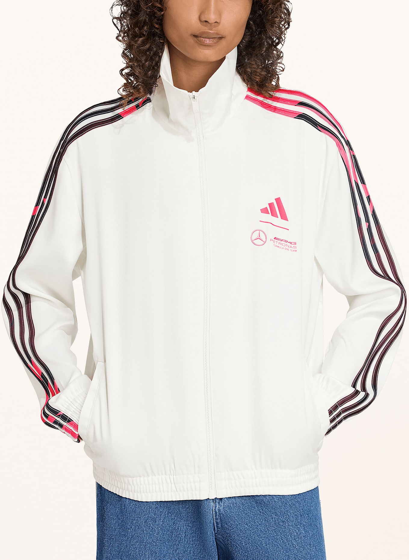adidas Trainingsjacke MERCEDES - AMG PETRONAS FORMULA ONE TEAM SUMMER: ECRU