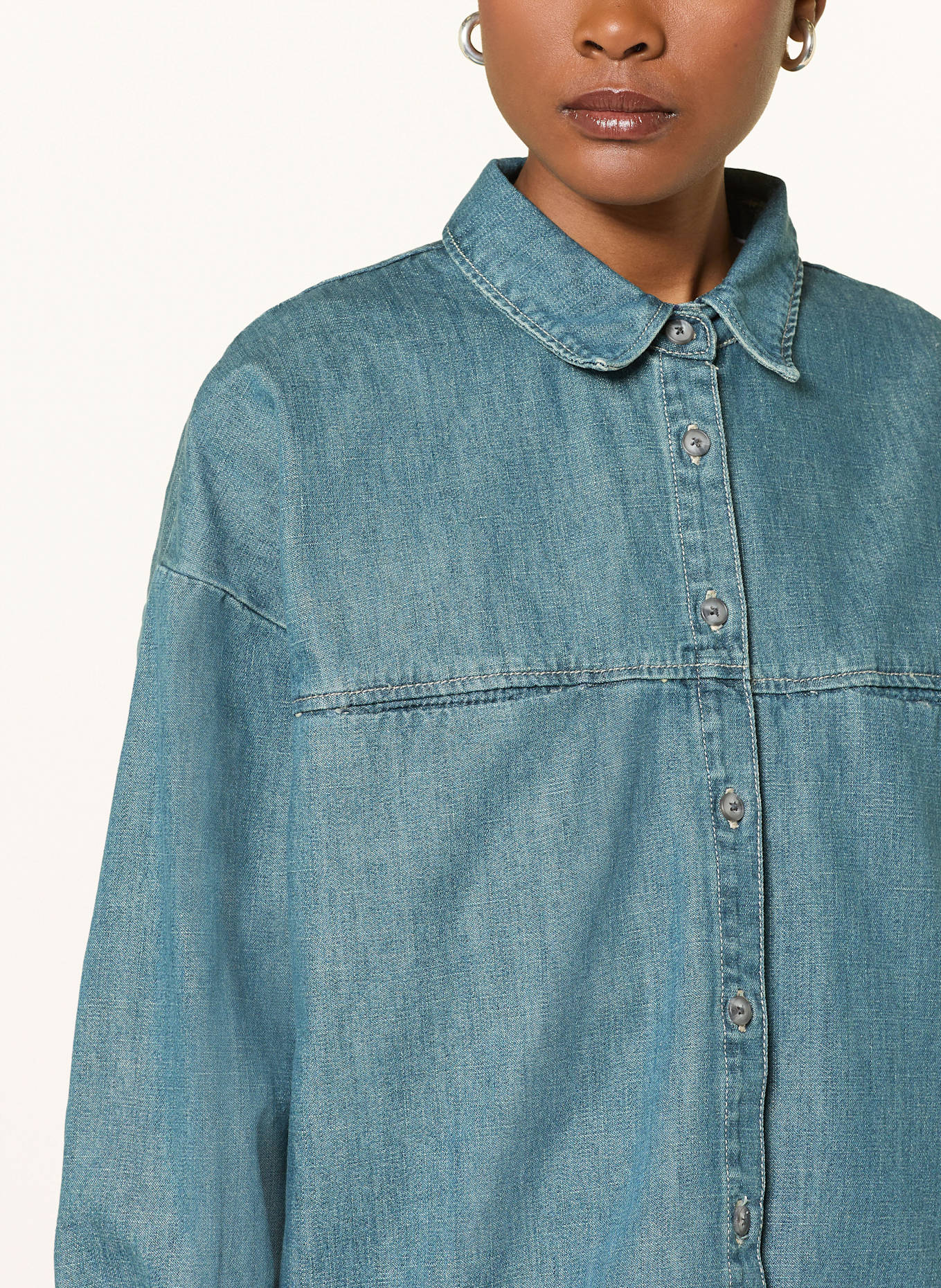 American Vintage Jeansbluse OZYR: BLAU