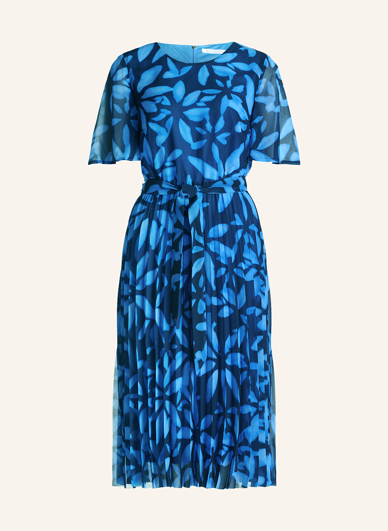 BETTY&CO Mesh-Kleid: DUNKELBLAU / BLAU