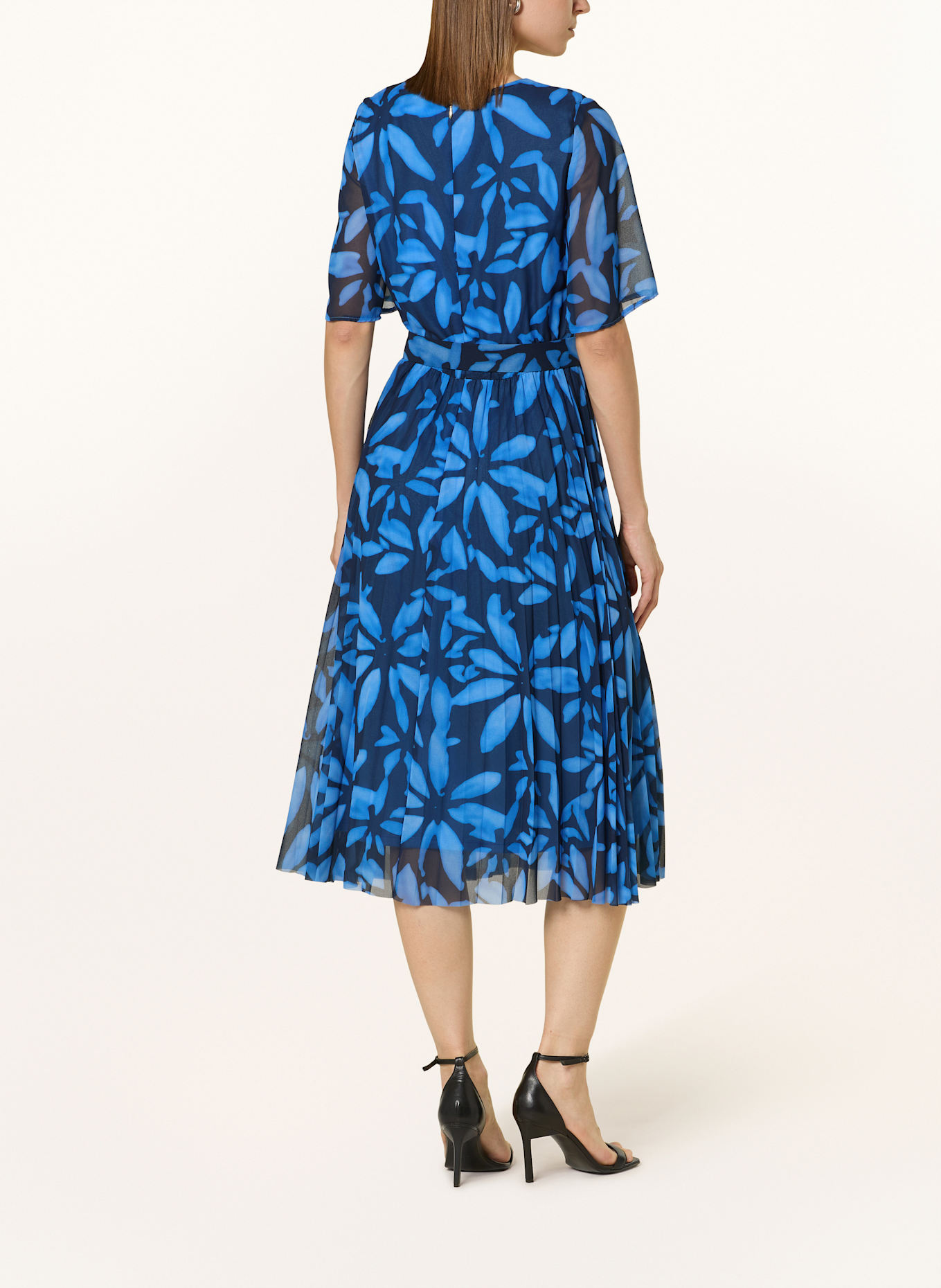 BETTY&CO Mesh-Kleid: DUNKELBLAU / BLAU