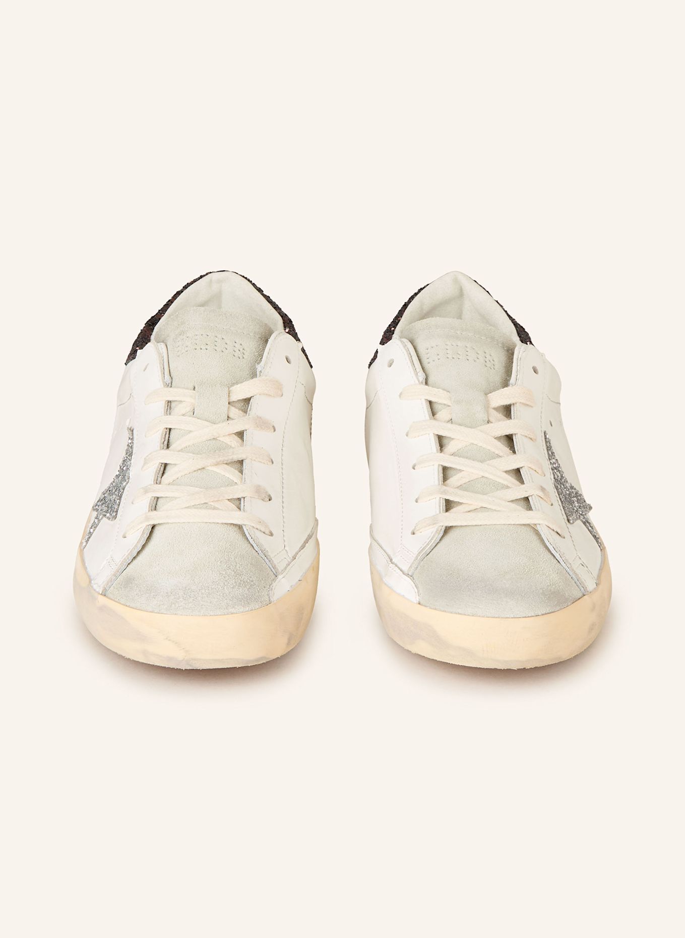GOLDEN GOOSE Sneaker SUPER-STAR: ECRU / WEISS